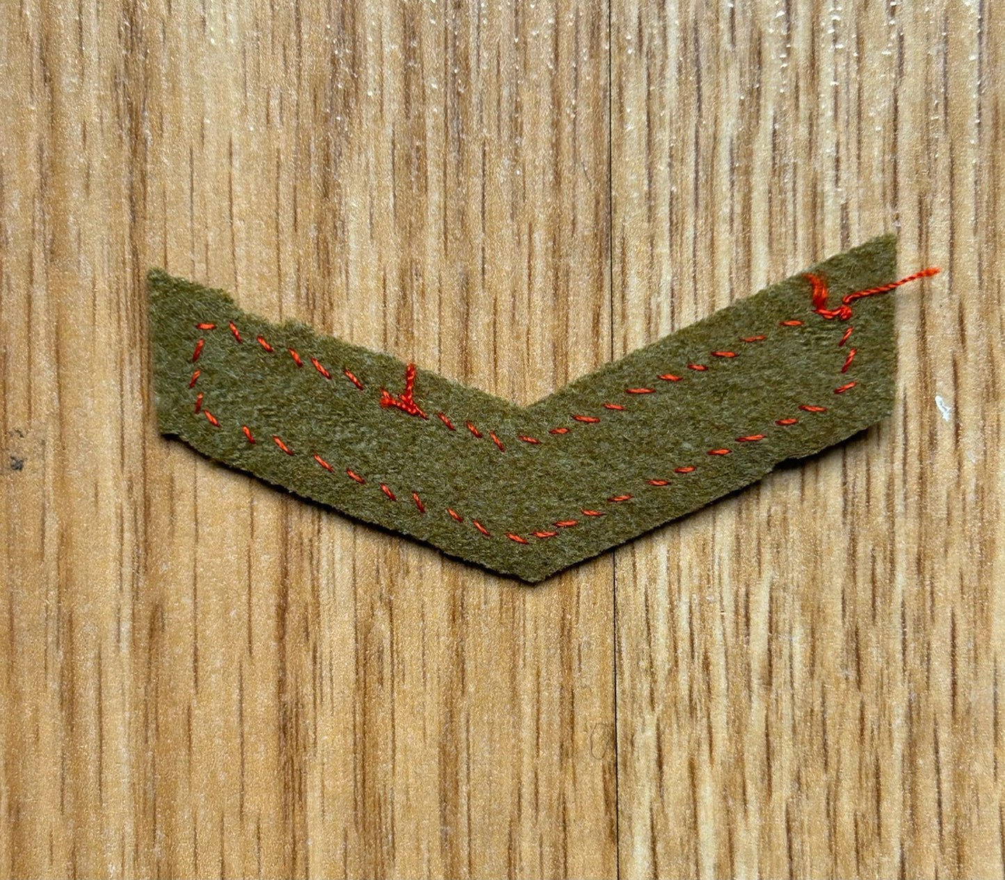 Japanese WW2 army cloth insignia - good conduct strip