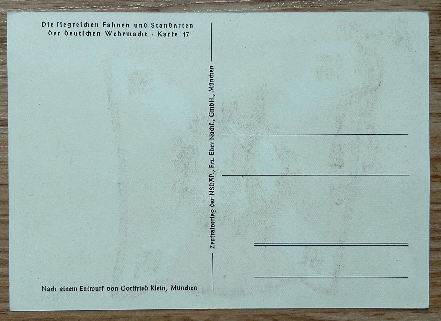 Flakartillerie art postcard - Gottfried Klein standards series