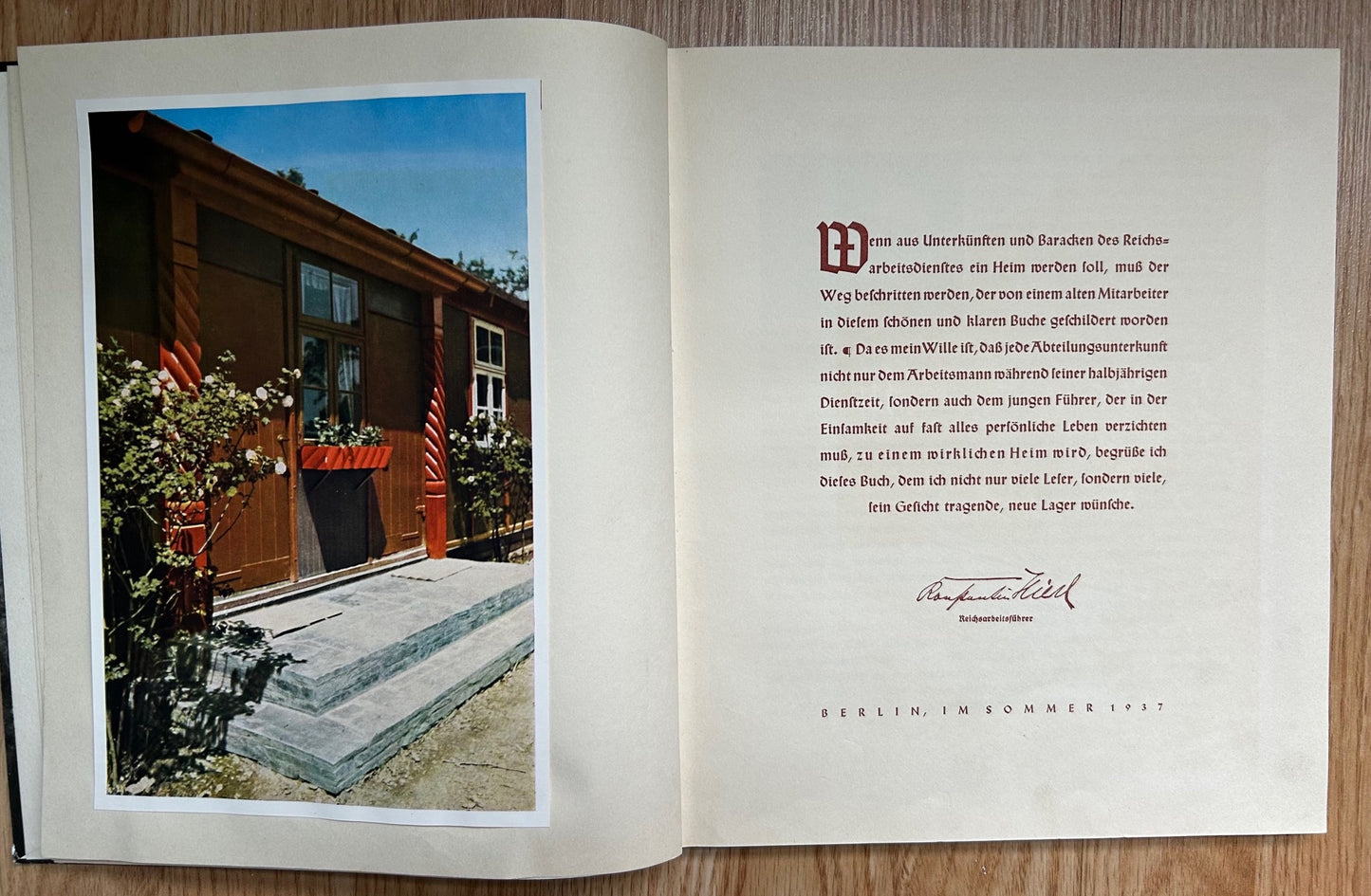 Das Heim im Reichsarbeitsdienst - RAD 1937 hardcover book