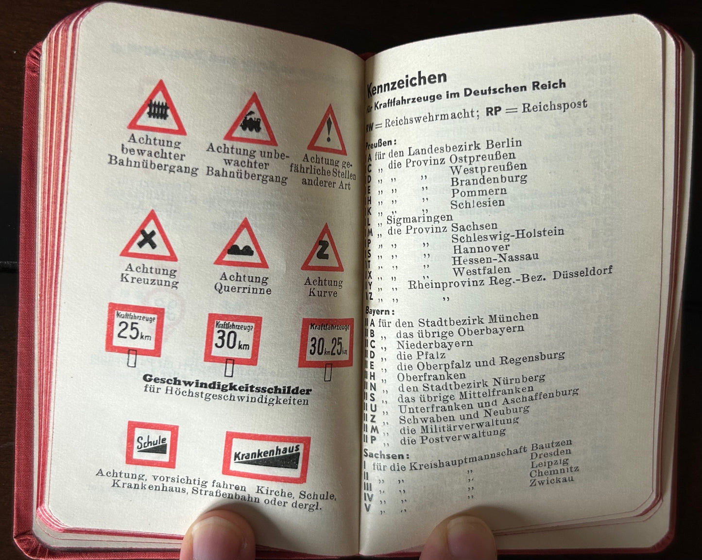 1930 pocket almanac / calendar - Baden region