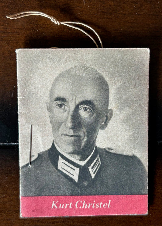 WHW booklet - Infantry officer Kurt Christel