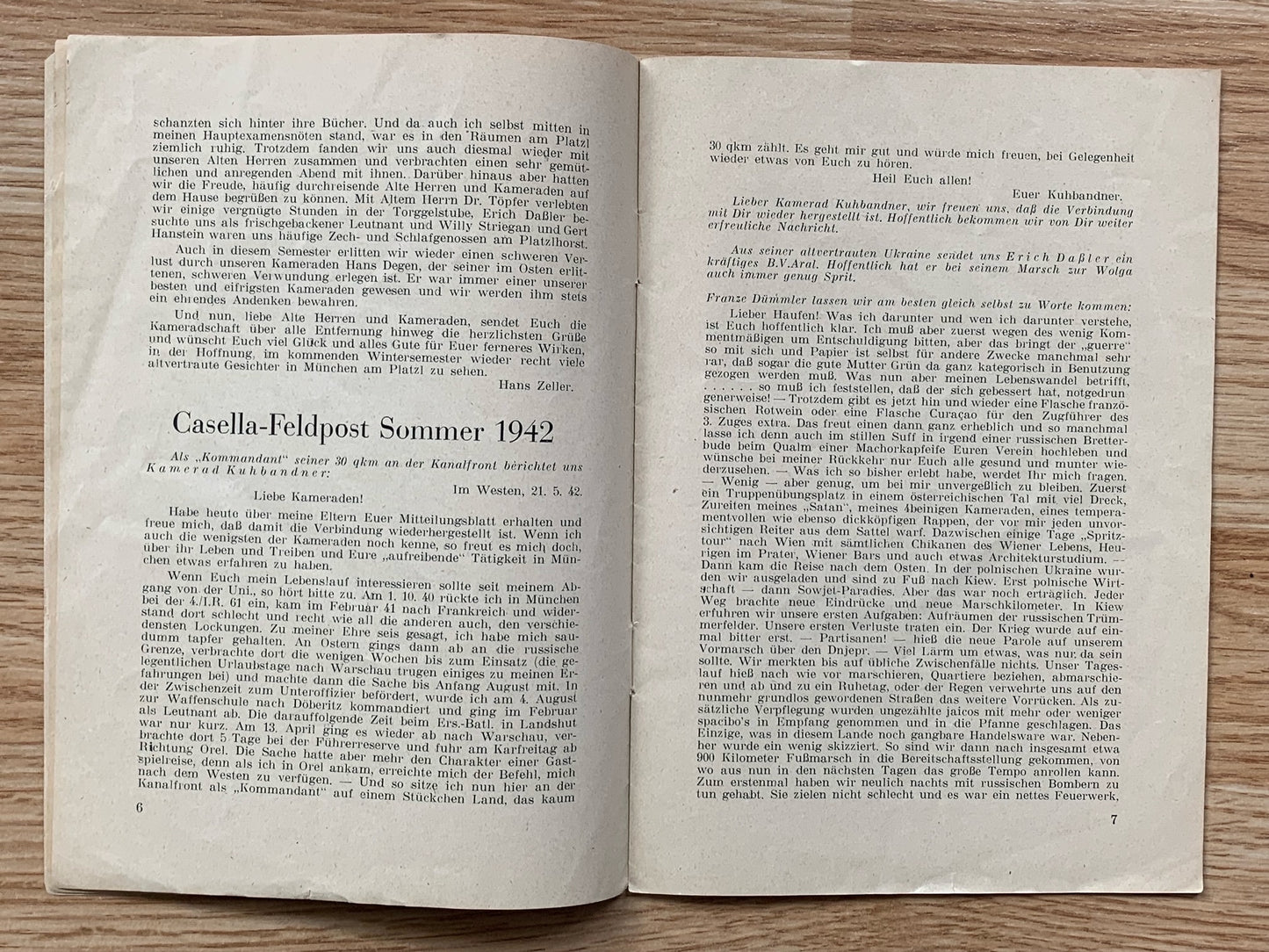 NSDAP Student alumni association booklet - 1942 veterans stories