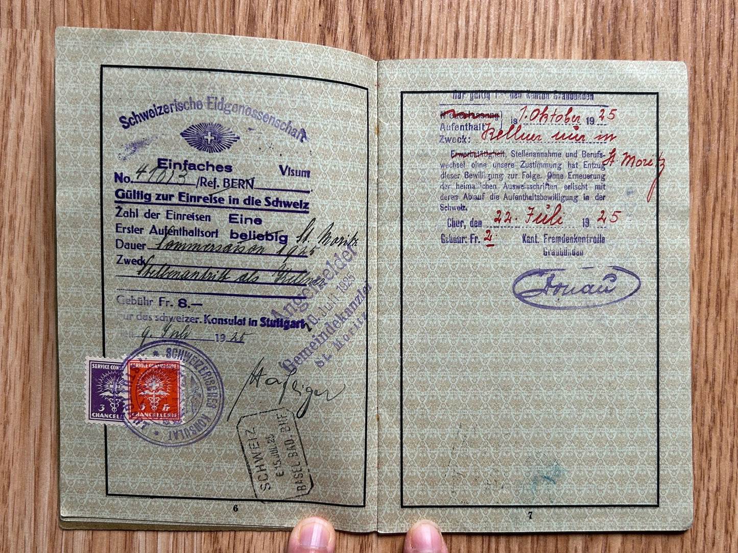 Passport / Reisepass group - Couple, KIA soldier and war widow