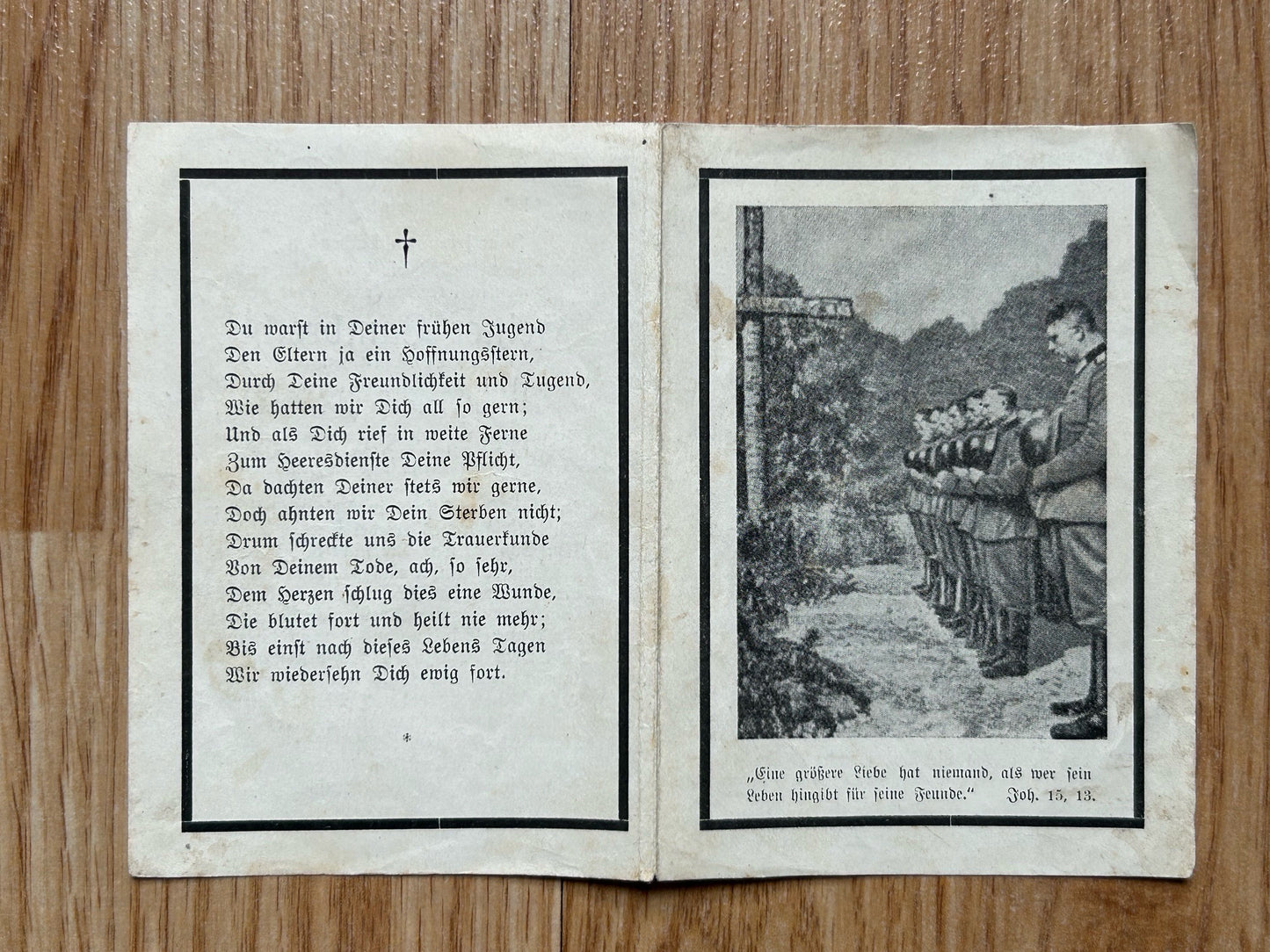 WW2 Death Card - RAD Flak soldier, KIA France Aug 1944
