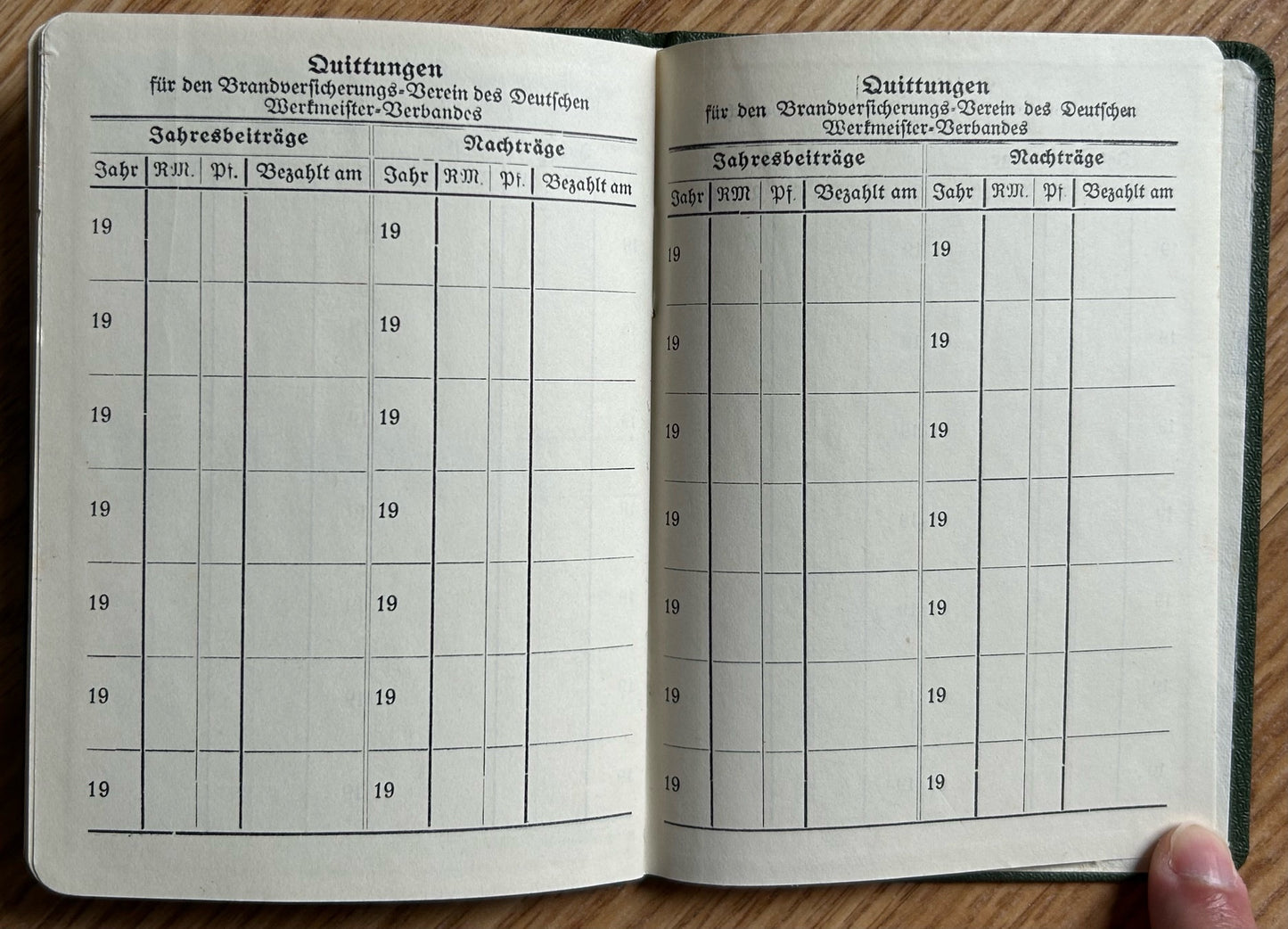 Membership booklet - 1934 construction worker’s union