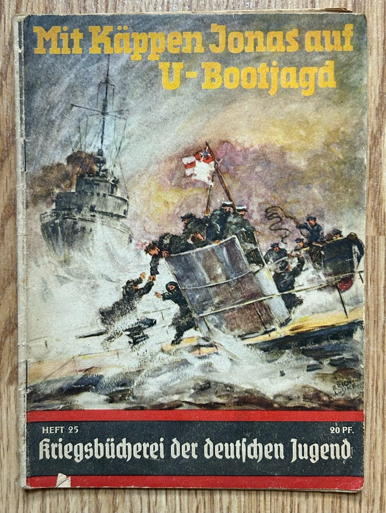 Third Reich German youth book - U-Bootjagd