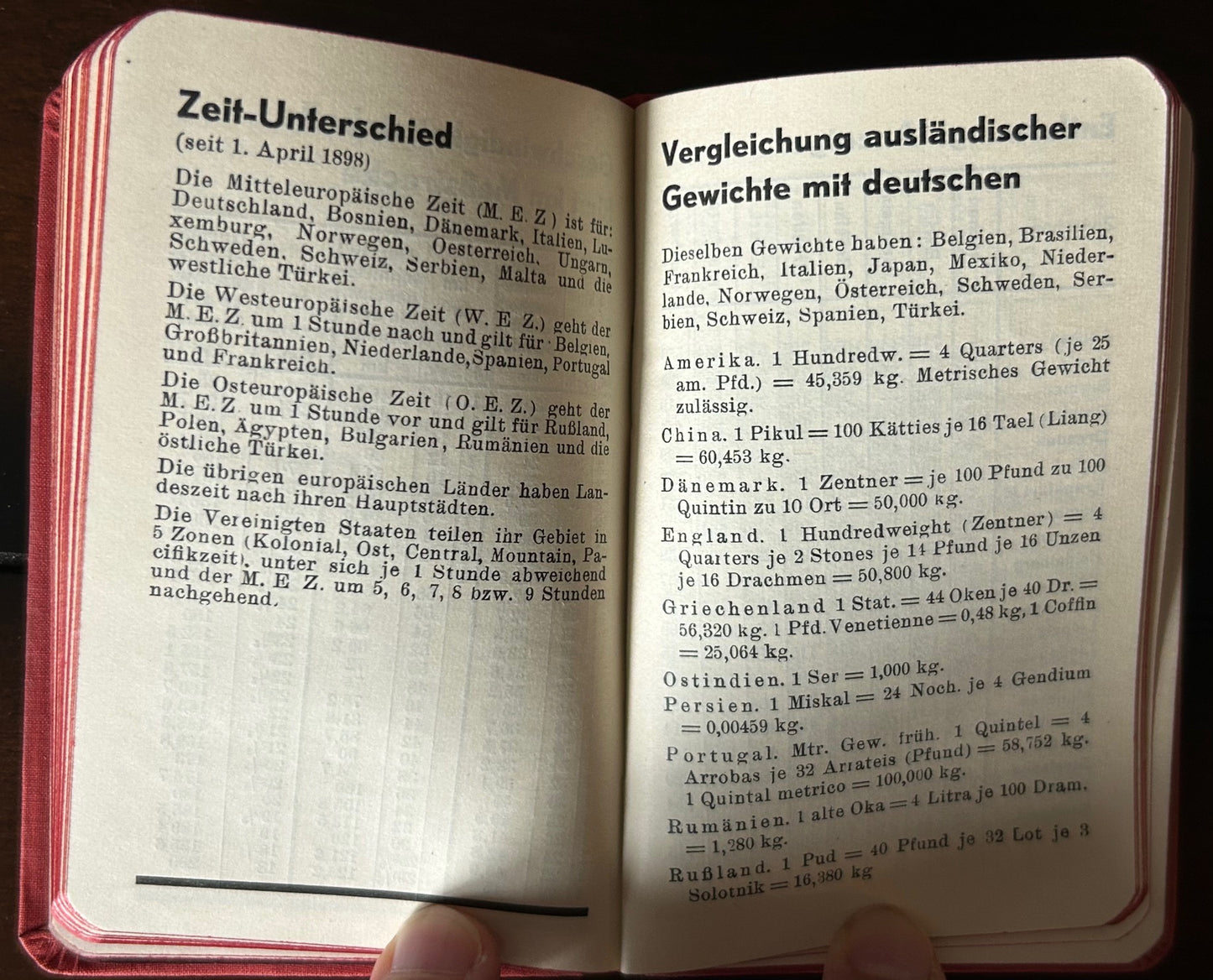 1930 pocket almanac / calendar - Baden region