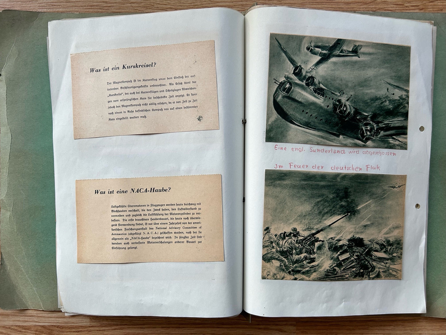 1942 German folder - postcards and newspaper clippings