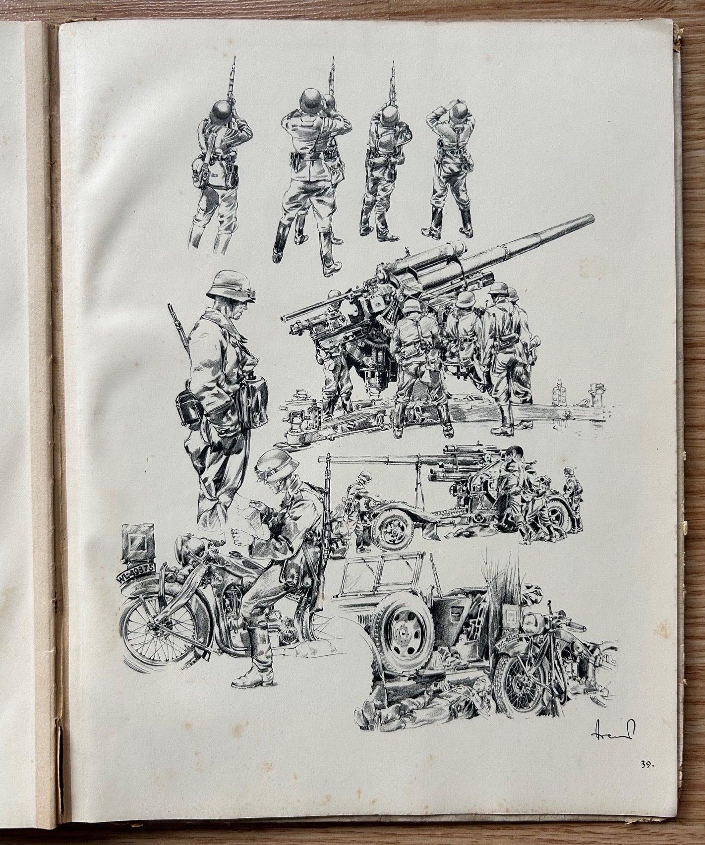 Männer und Waffen des Deutschen Heeres- Hardcover book of prints