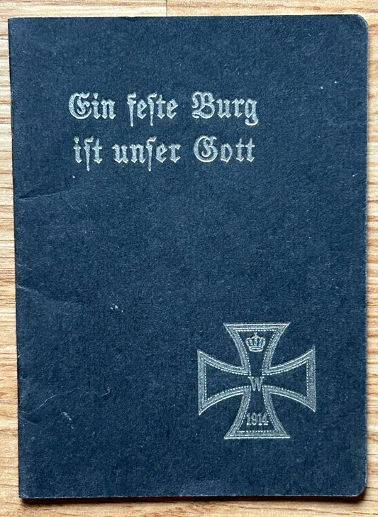 WW1 German prayer book - Iron Cross cover art