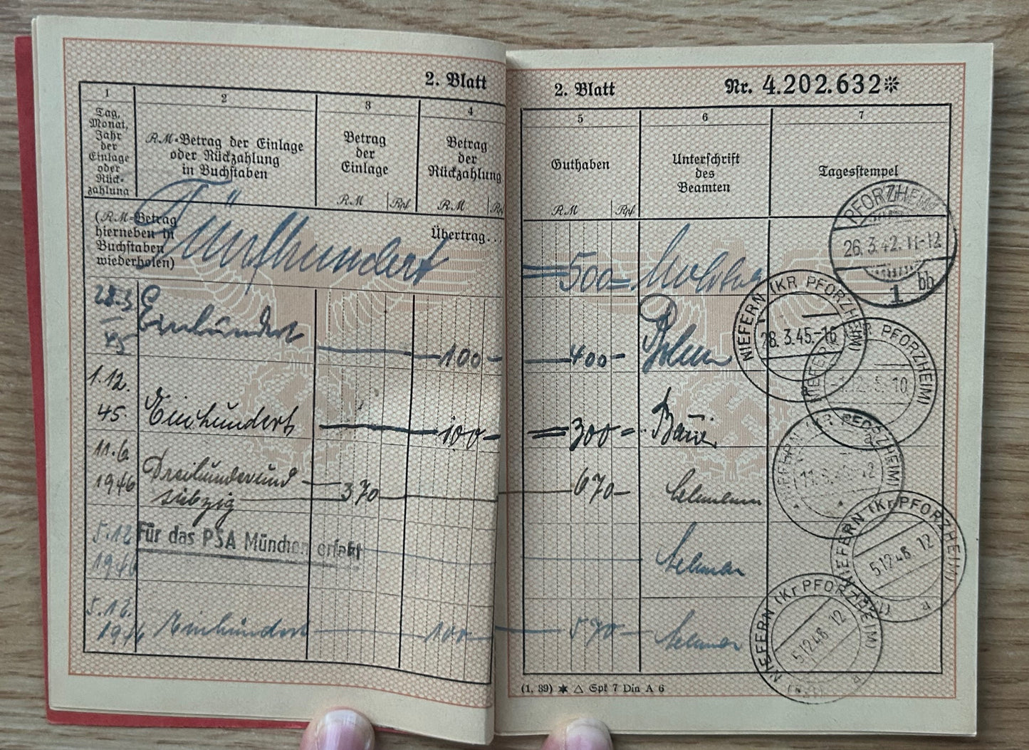 WW2 Postal savings booklet and docs grouping
