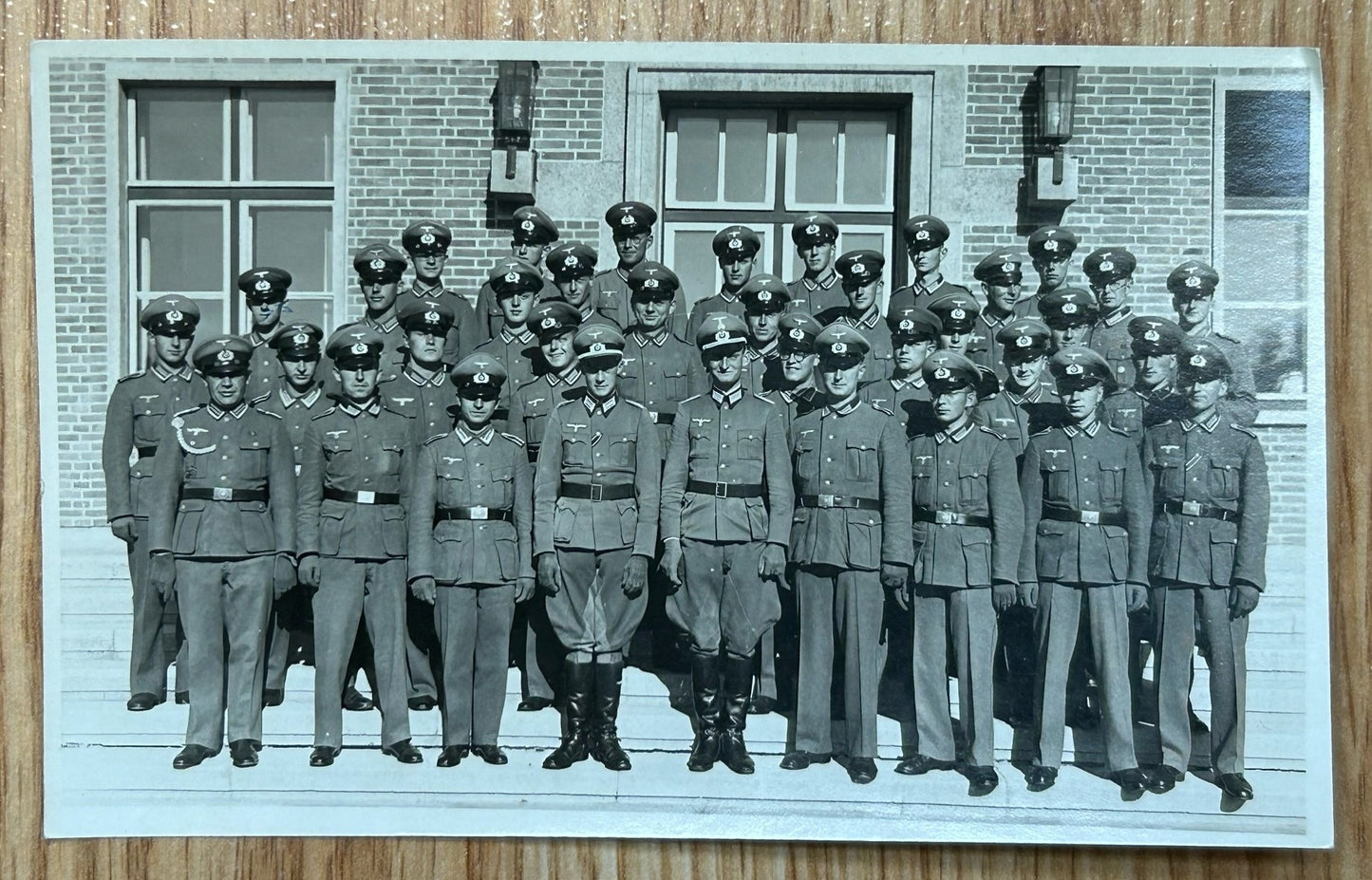 Group of 7 postcard photos - Heer officers and soldiers