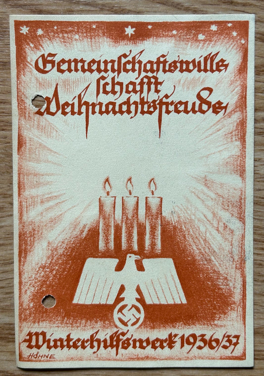 WHW donation card 1936/37