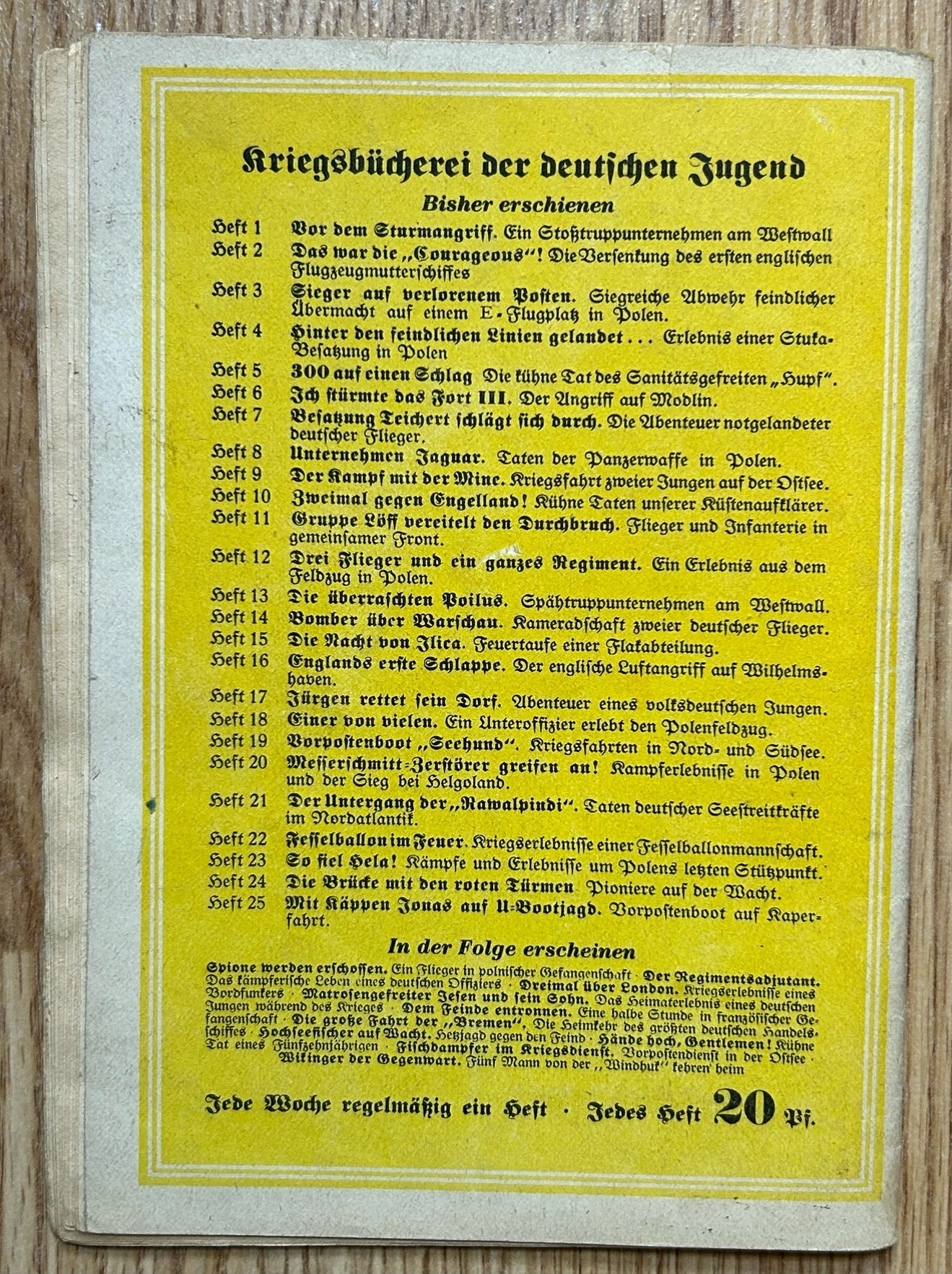 Third Reich German youth book - U-Bootjagd