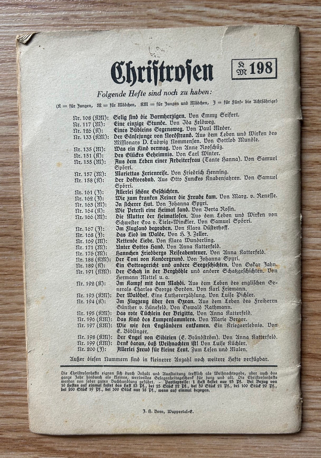 German youth book - Der Engel von Sibirien