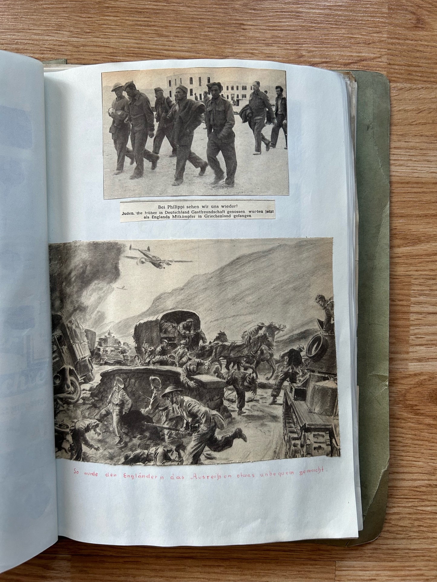 1942 German folder - postcards and newspaper clippings