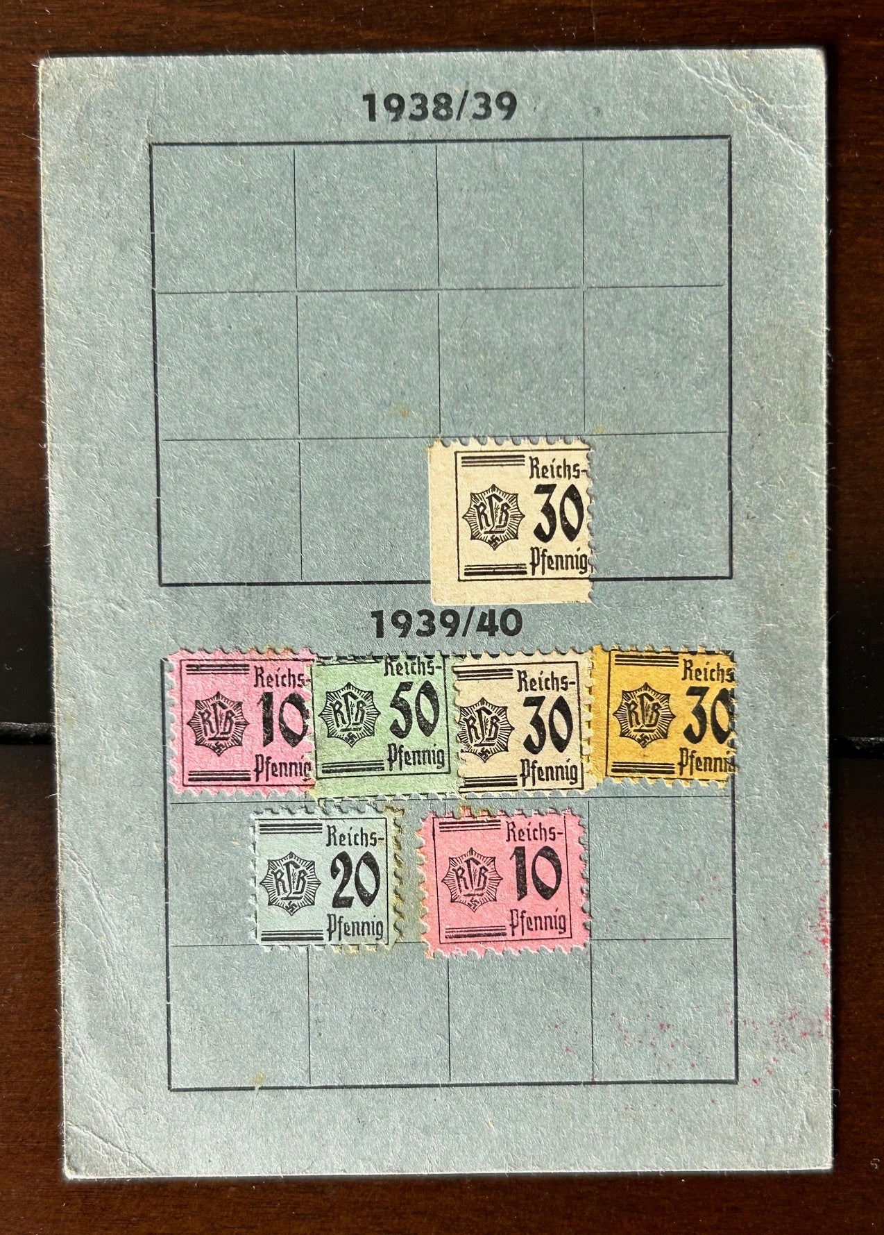RLB membership card - Austria 1938