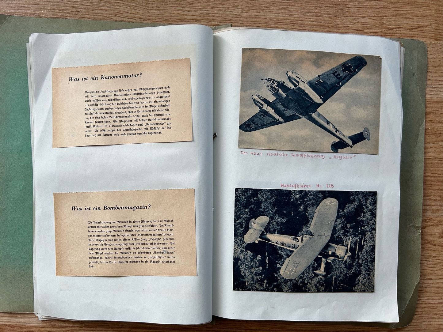 1942 German folder - postcards and newspaper clippings
