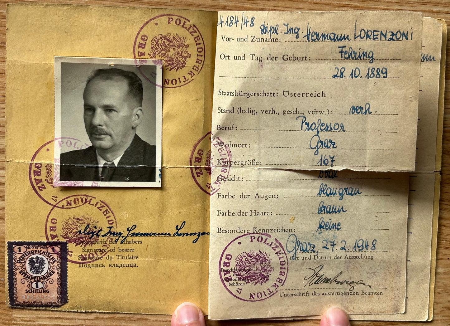 Document grouping - NSDAP member, Austrian engineer