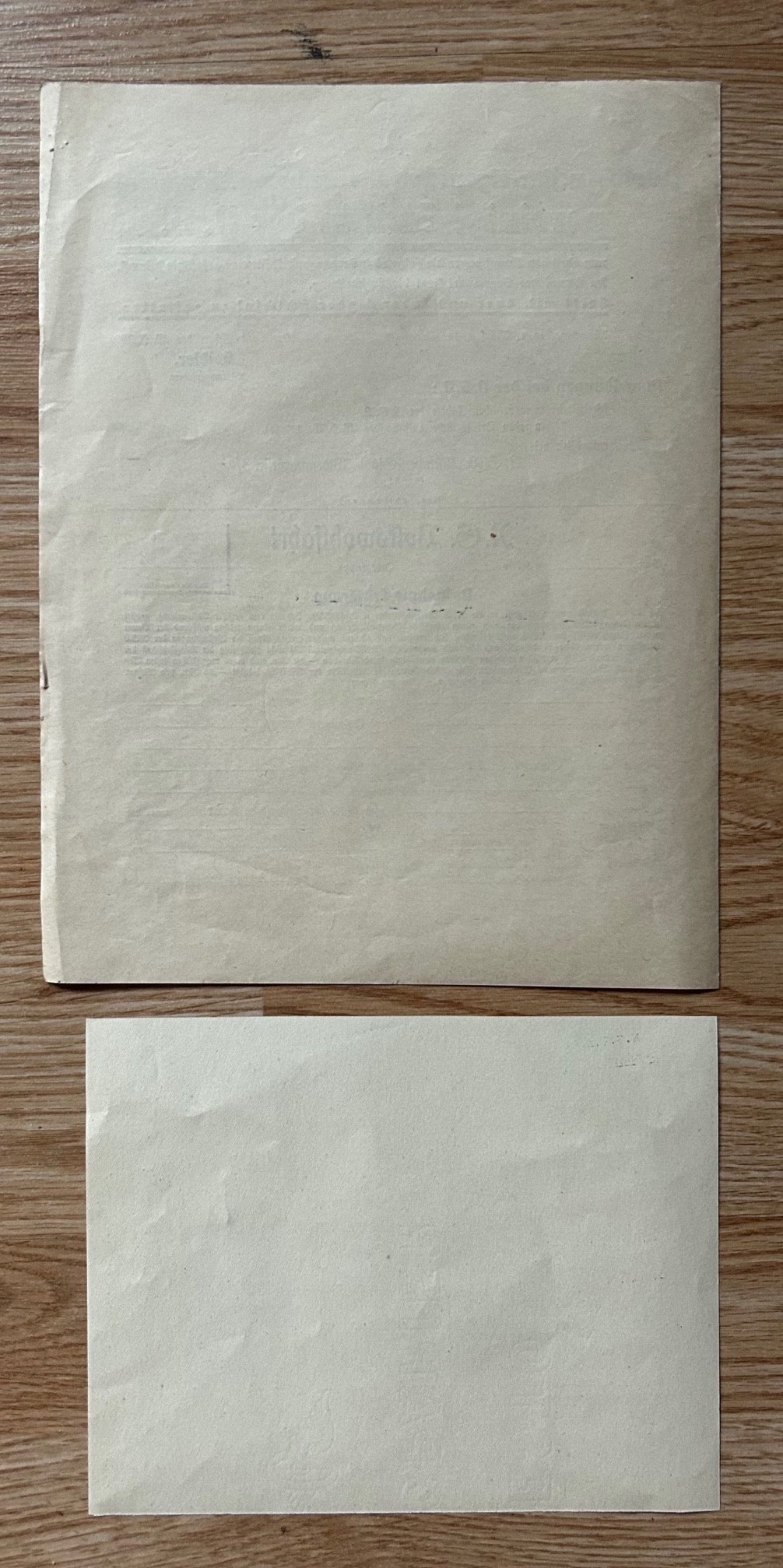 NSV leaflet 1934 - subscription sheet w/NSDAP handout