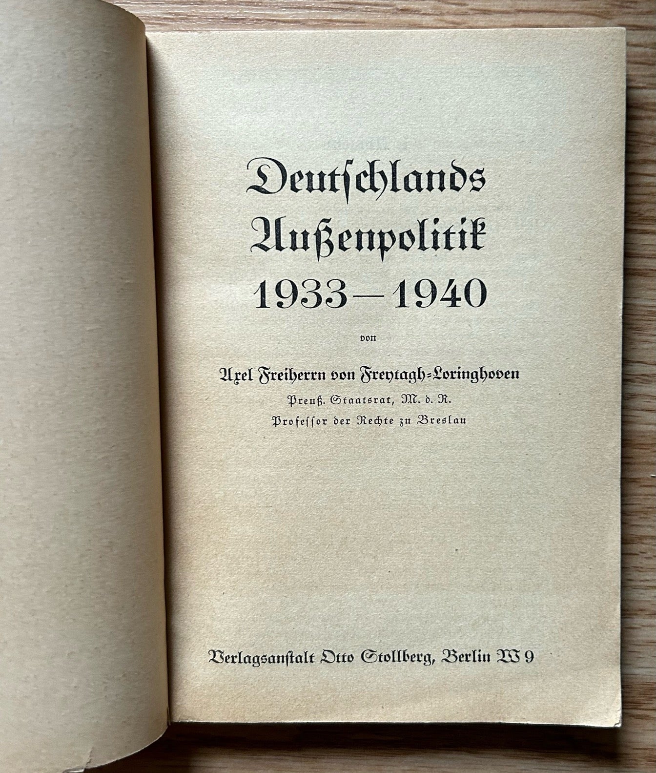 Deutschlands Aussenpolitik 1933-1940 - Tornister OKW book