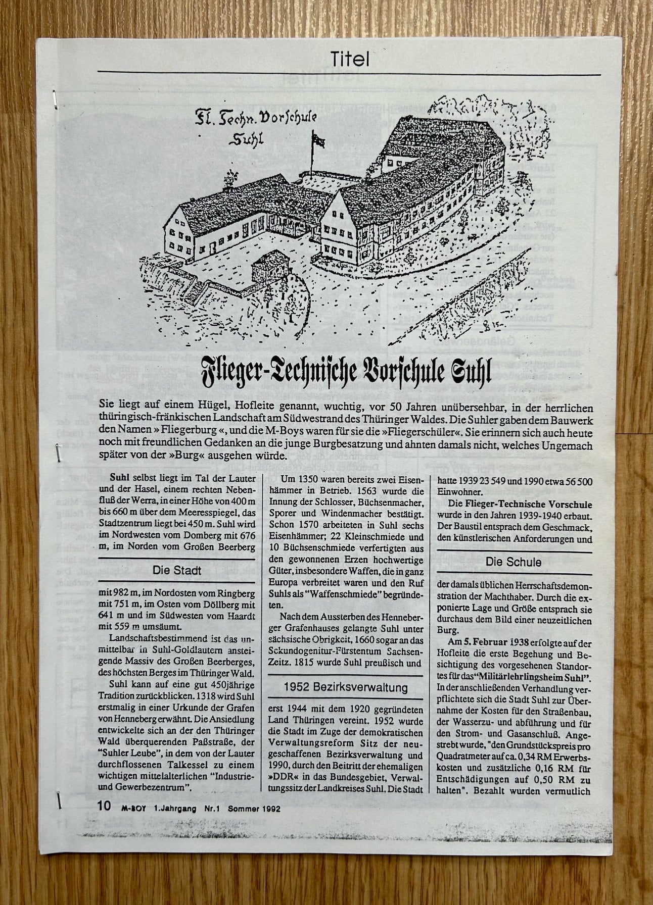 Luftwaffe Flieger technische Vorschule Suhl - commemorative grouping