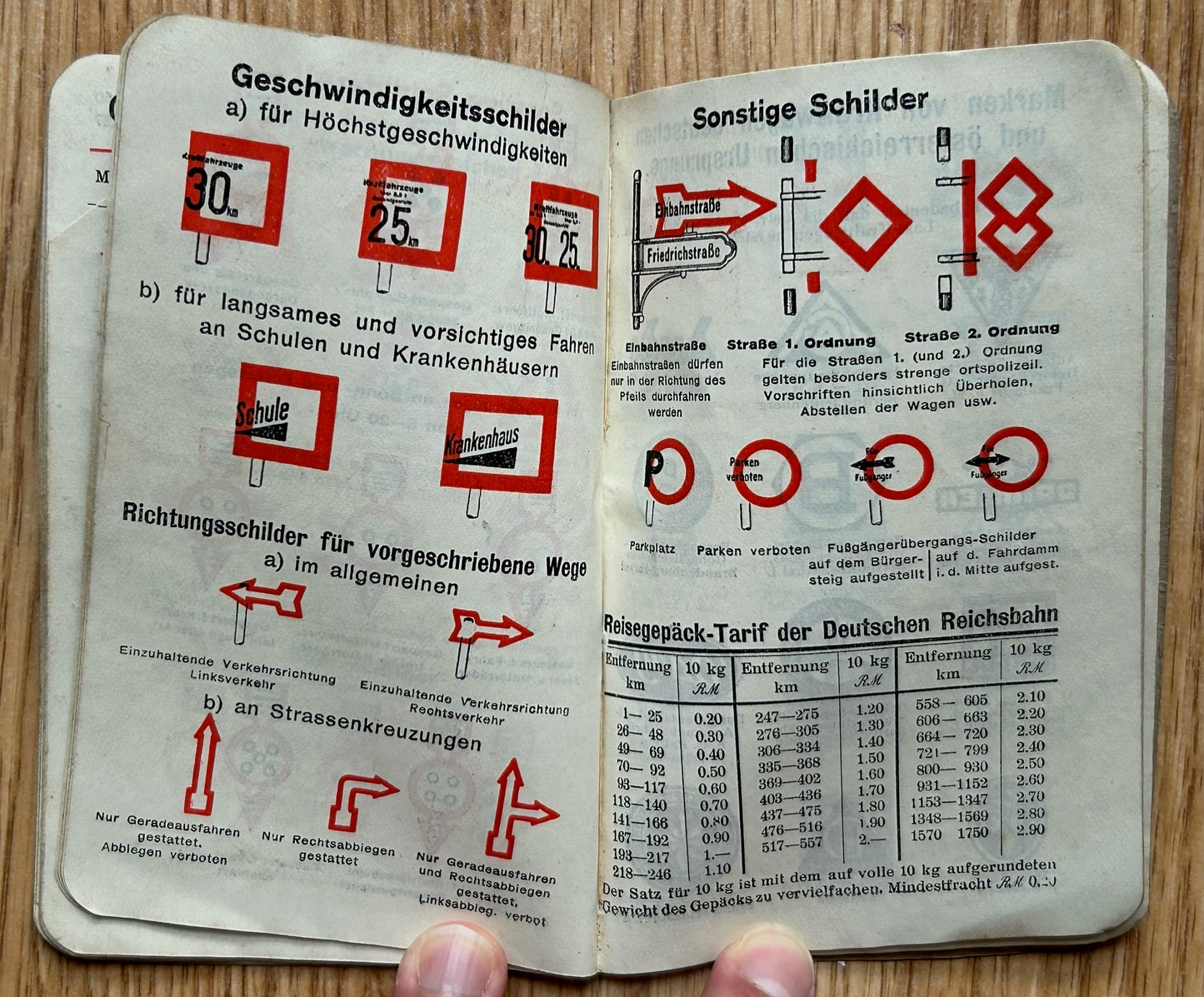 1930 German pocket calendar / notebook