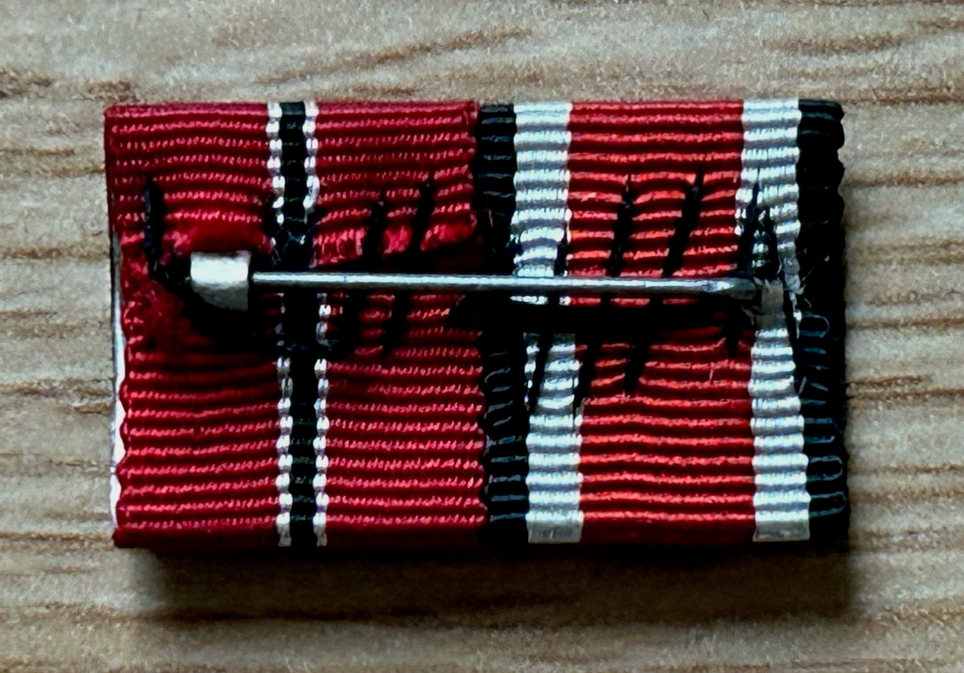 Two place ribbon bar - Iron Cross and Eastern Front medal