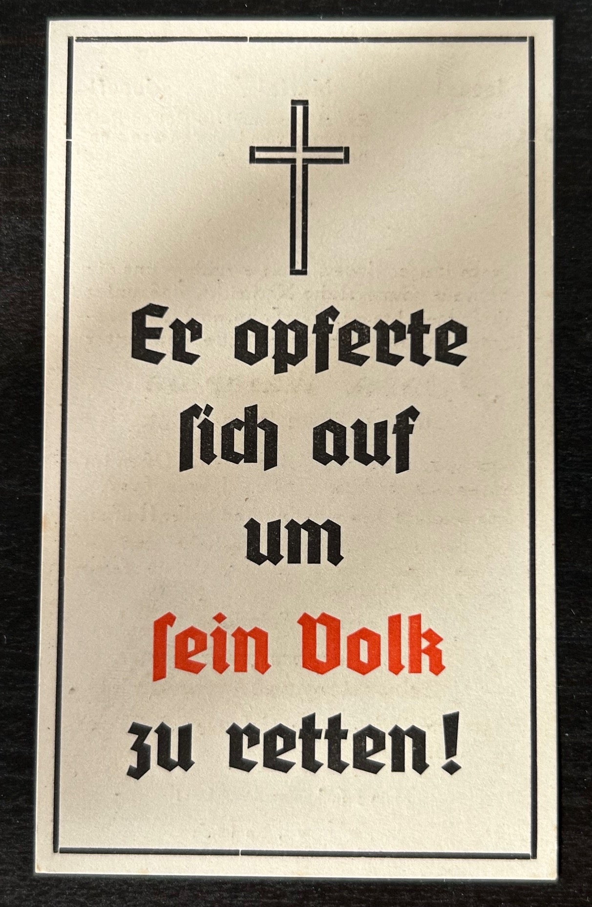 WW2 Death Card - NCO, panzer regiment, KIA July 44