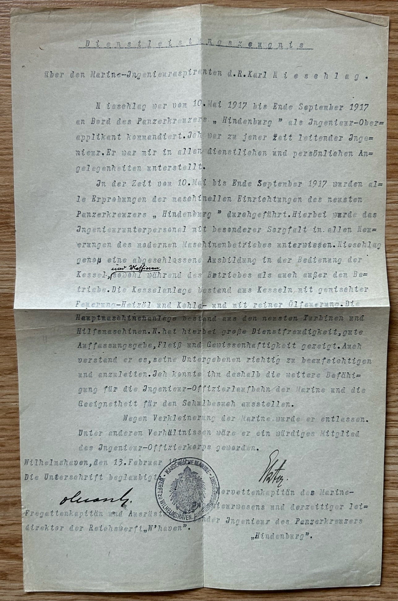WW2 Kriegsmarine Fregattenkapitän doc grouping