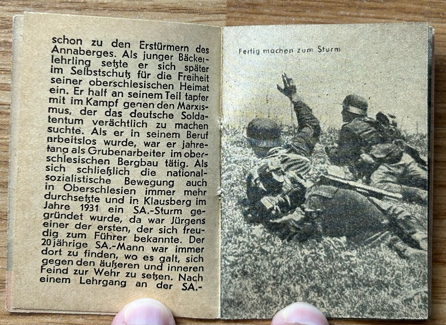 WHW donation booklet - Knight’s Cross winner Karl Jürgens