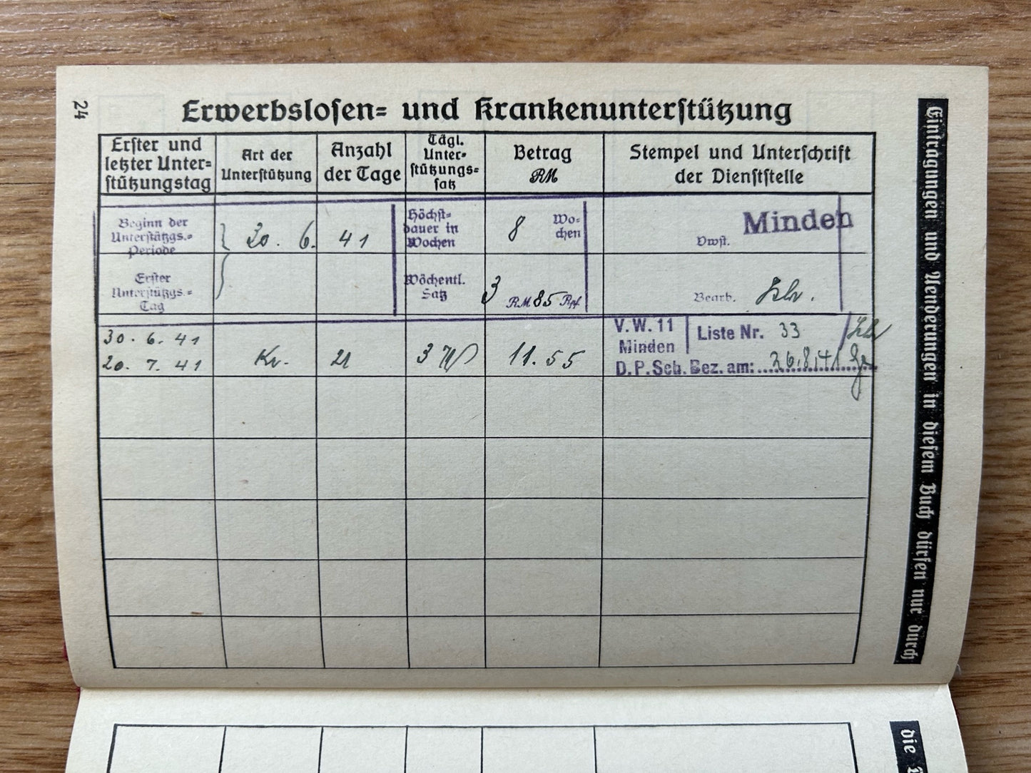 DAF member’s grouping - ID and song book