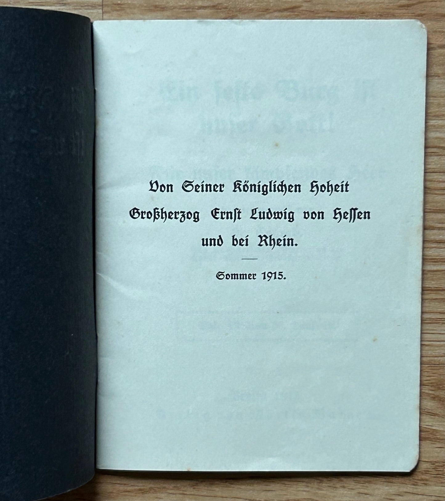 WW1 German prayer book - Iron Cross cover art