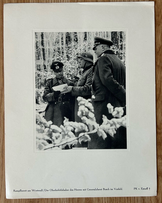 Large photo of Field Marshal Busch and Field Marshal Brauchitsch