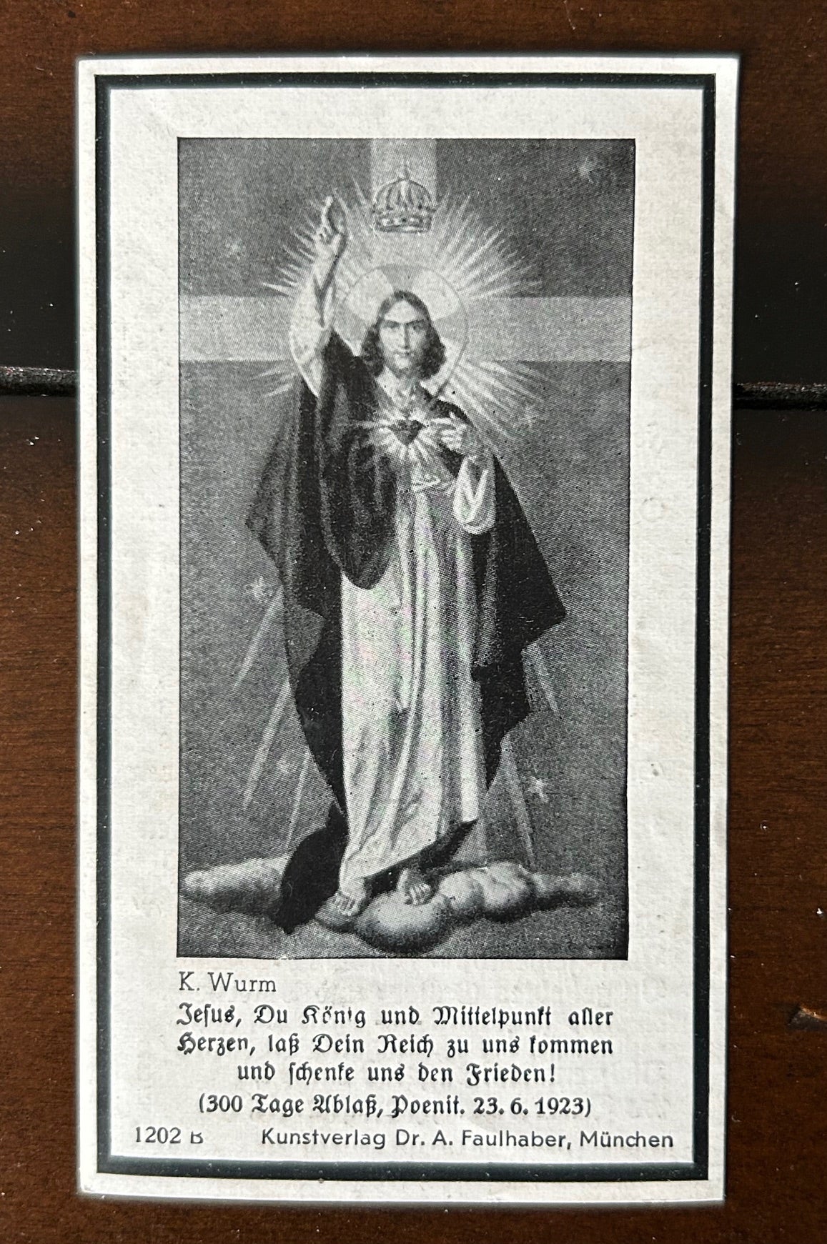 WW2 Death Card - Crimea shield infantryman, KIA 43