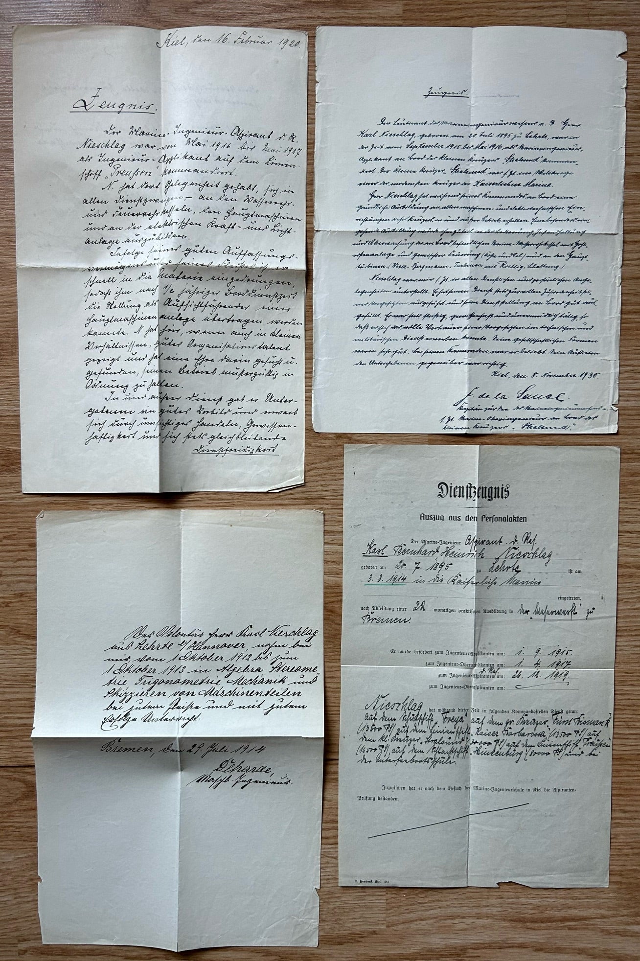 WW2 Kriegsmarine Fregattenkapitän doc grouping