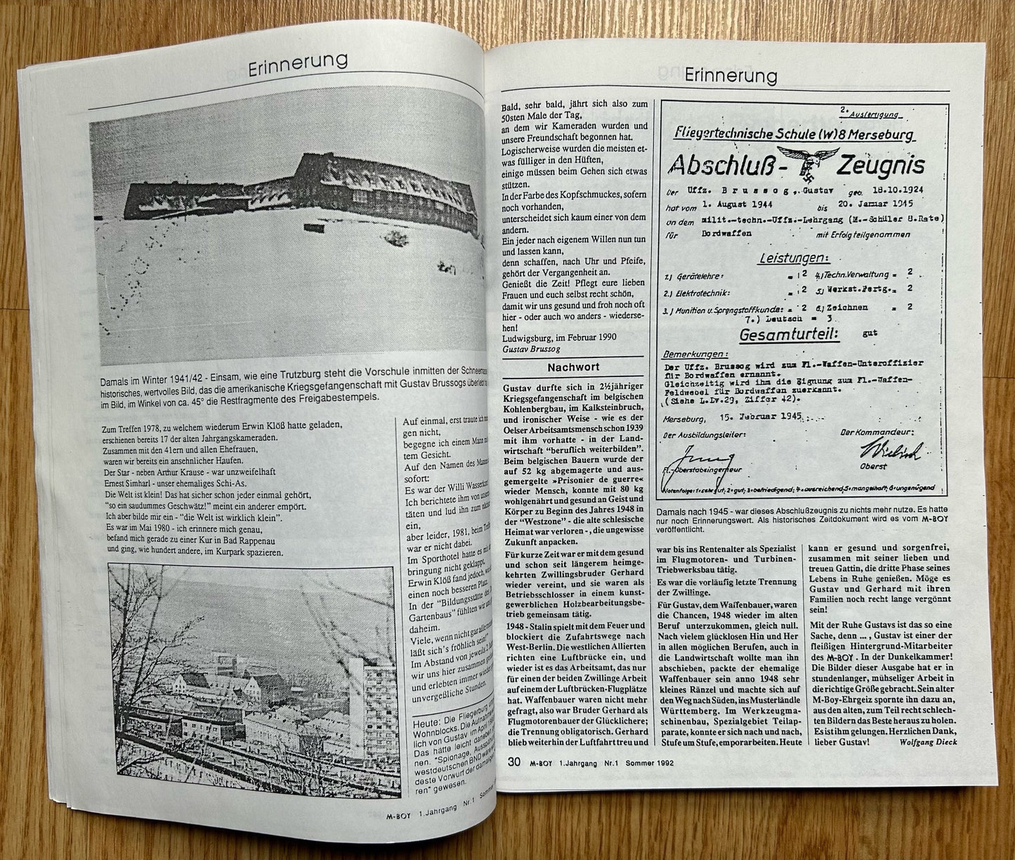 Luftwaffe Flieger technische Vorschule Suhl - commemorative grouping