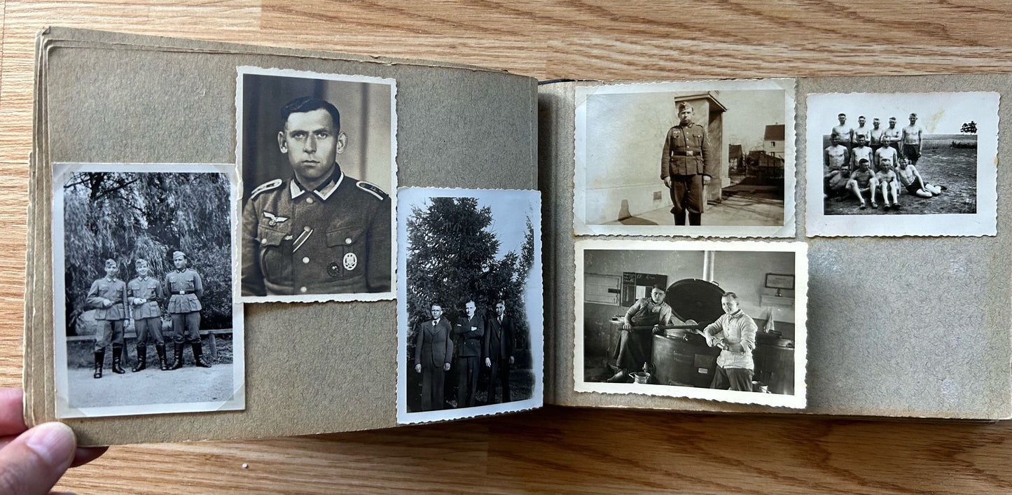 WW2 German family photo album - civilian, army, HJ, RAD