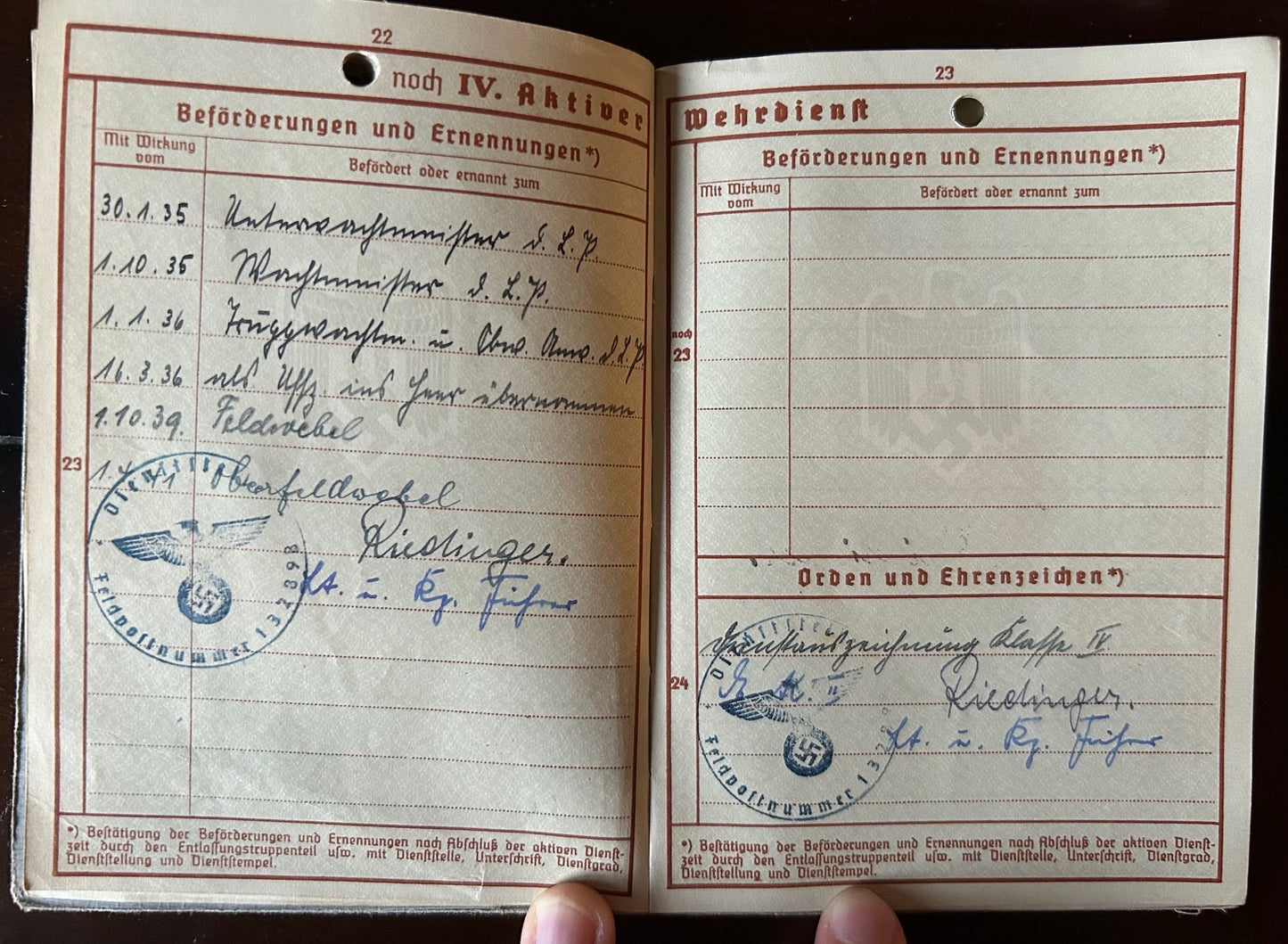 Wehrpass and medal grouping - Sergeant, KIA Battle of Moscow 41