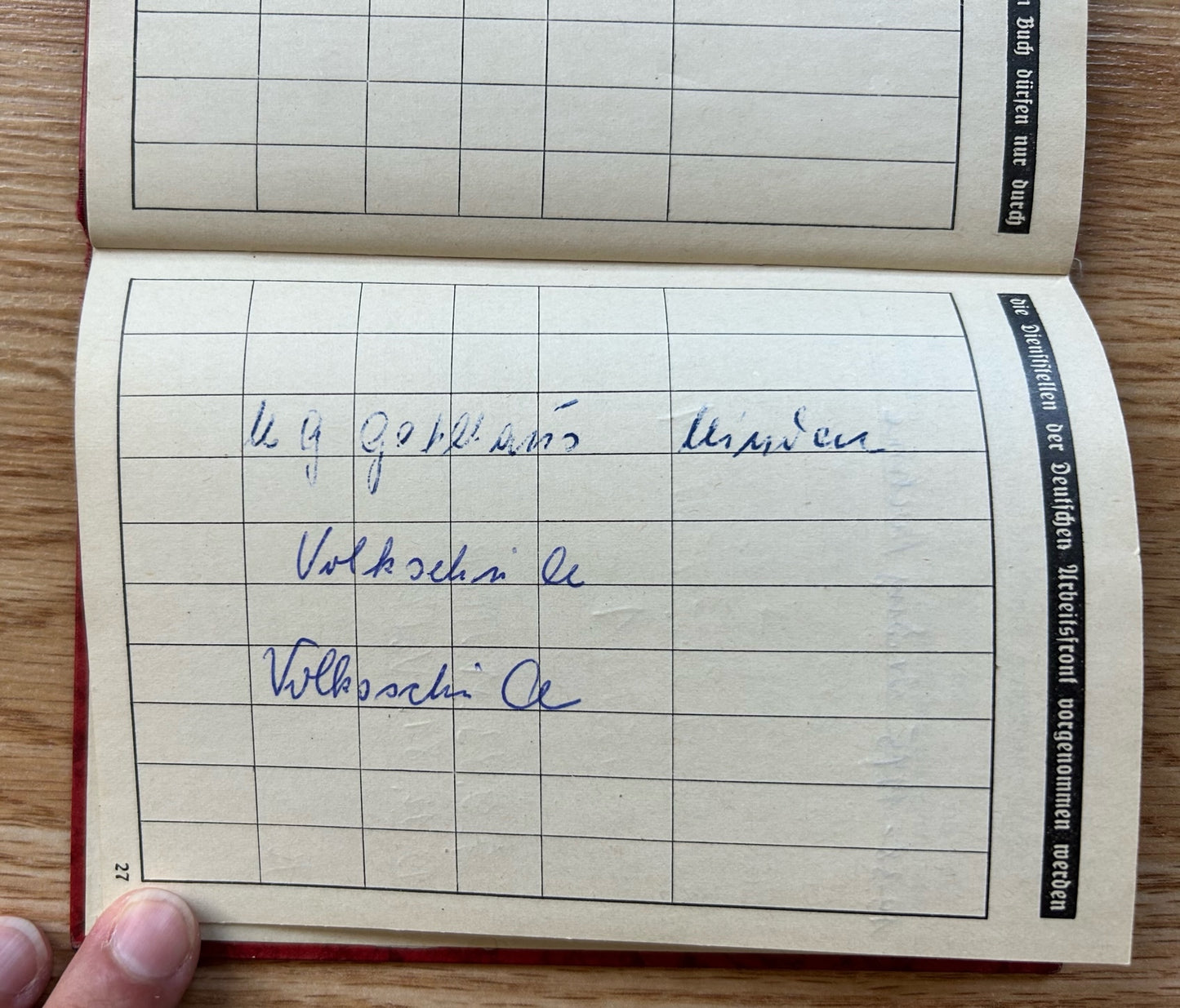 DAF member’s grouping - ID and song book