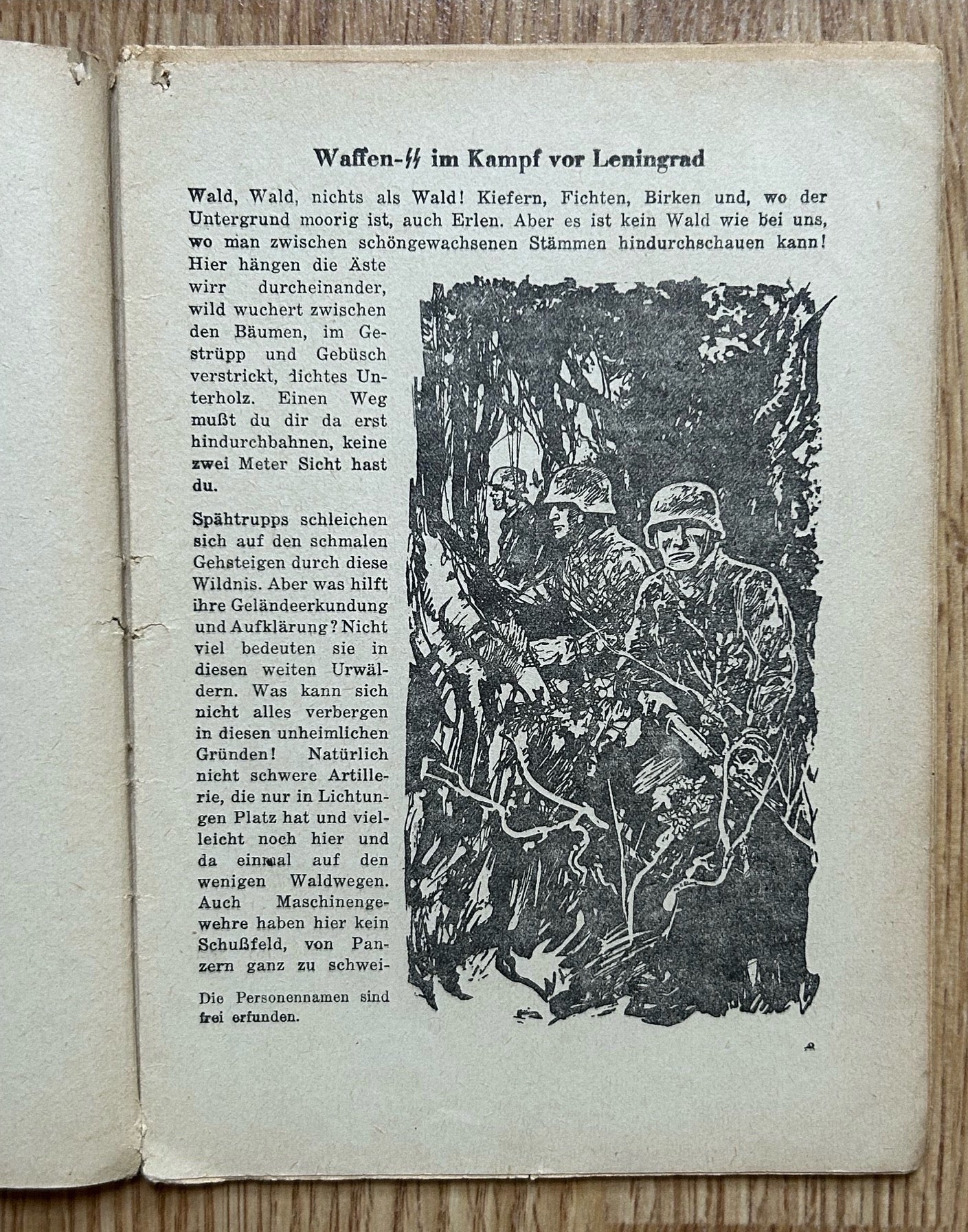 Third Reich German youth book - Waffen SS vor Leningrad