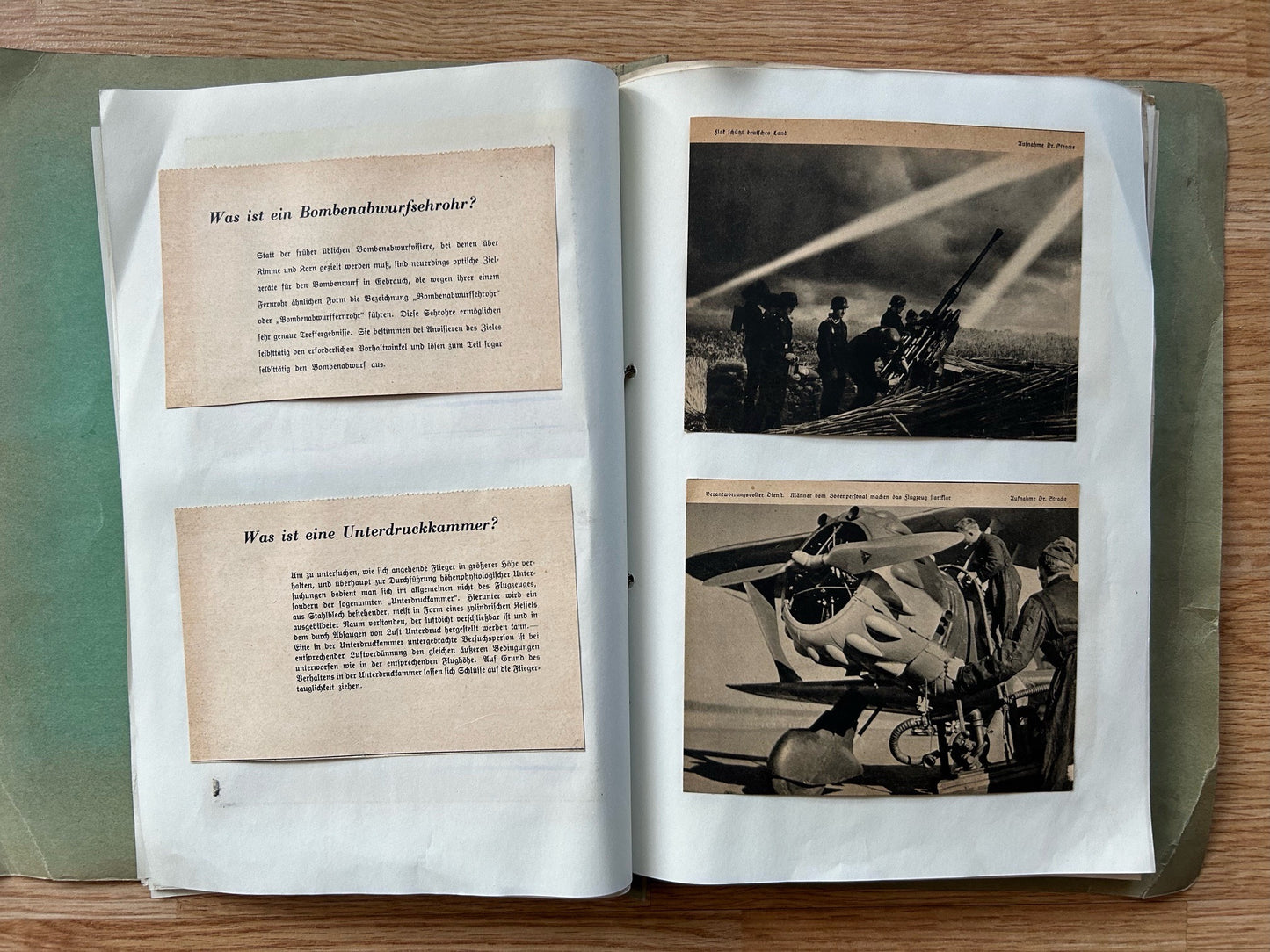 1942 German folder - postcards and newspaper clippings