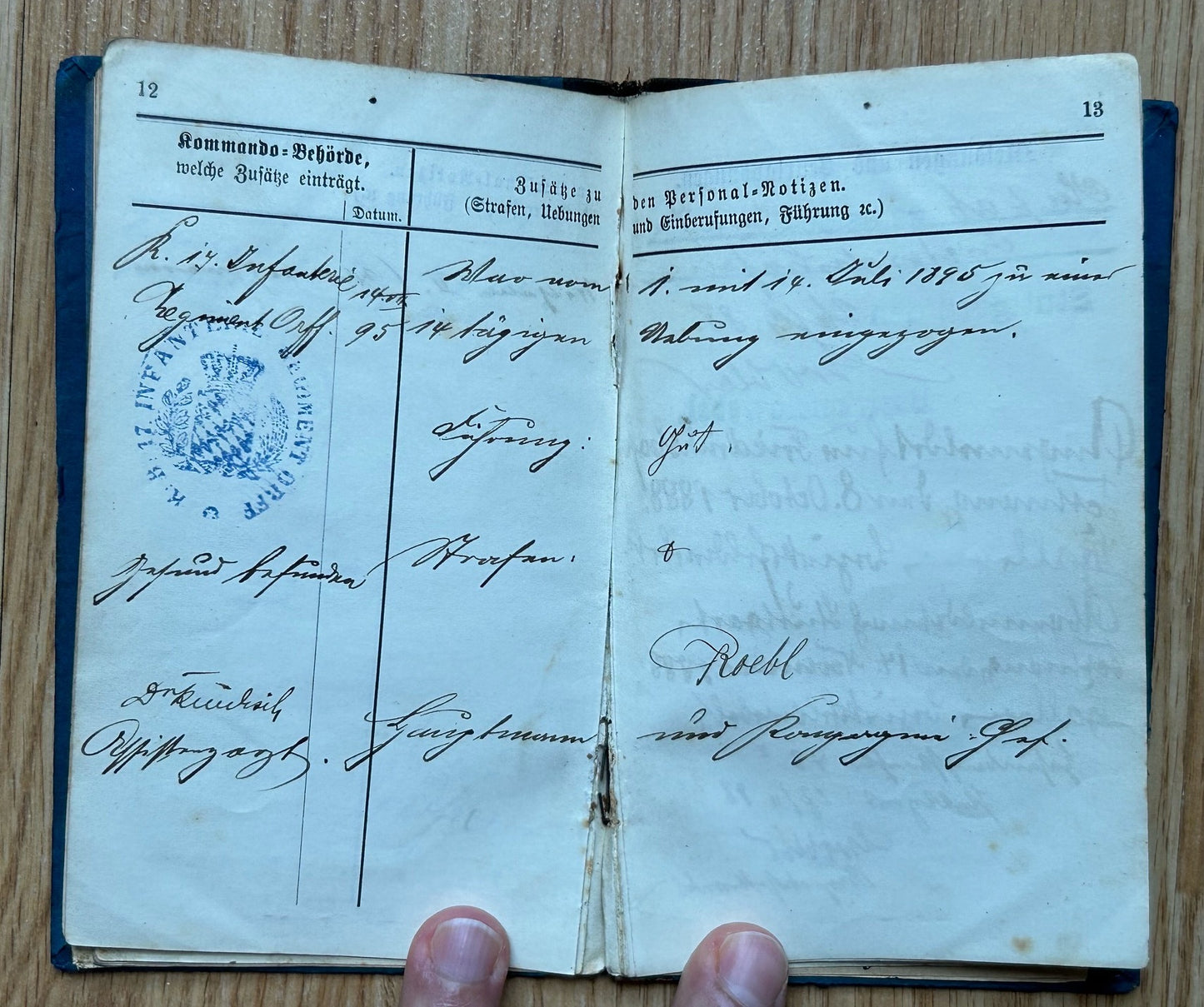 Pre WW1 German Militärpass - Kingdom of Württemberg