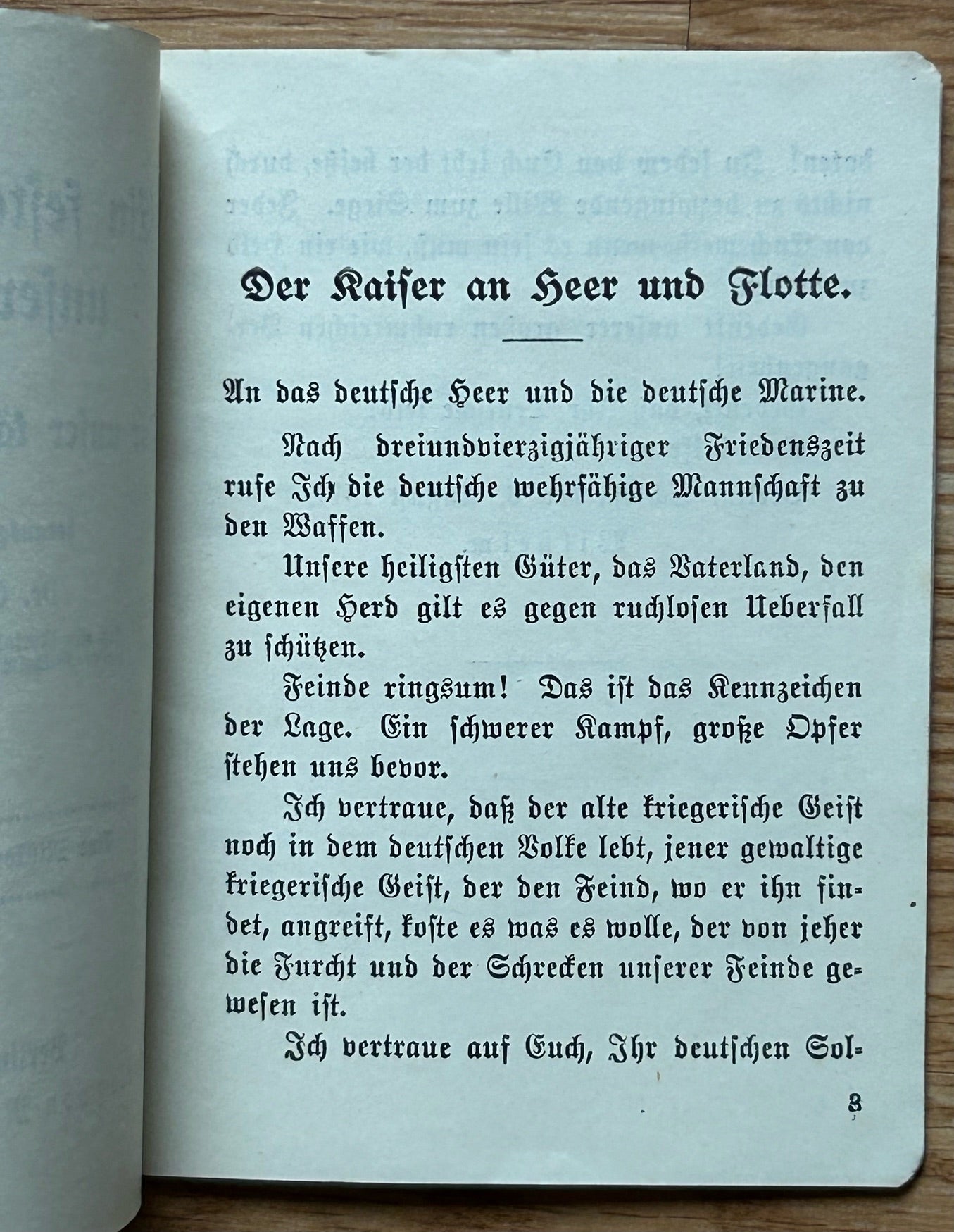 WW1 German prayer book - Iron Cross cover art