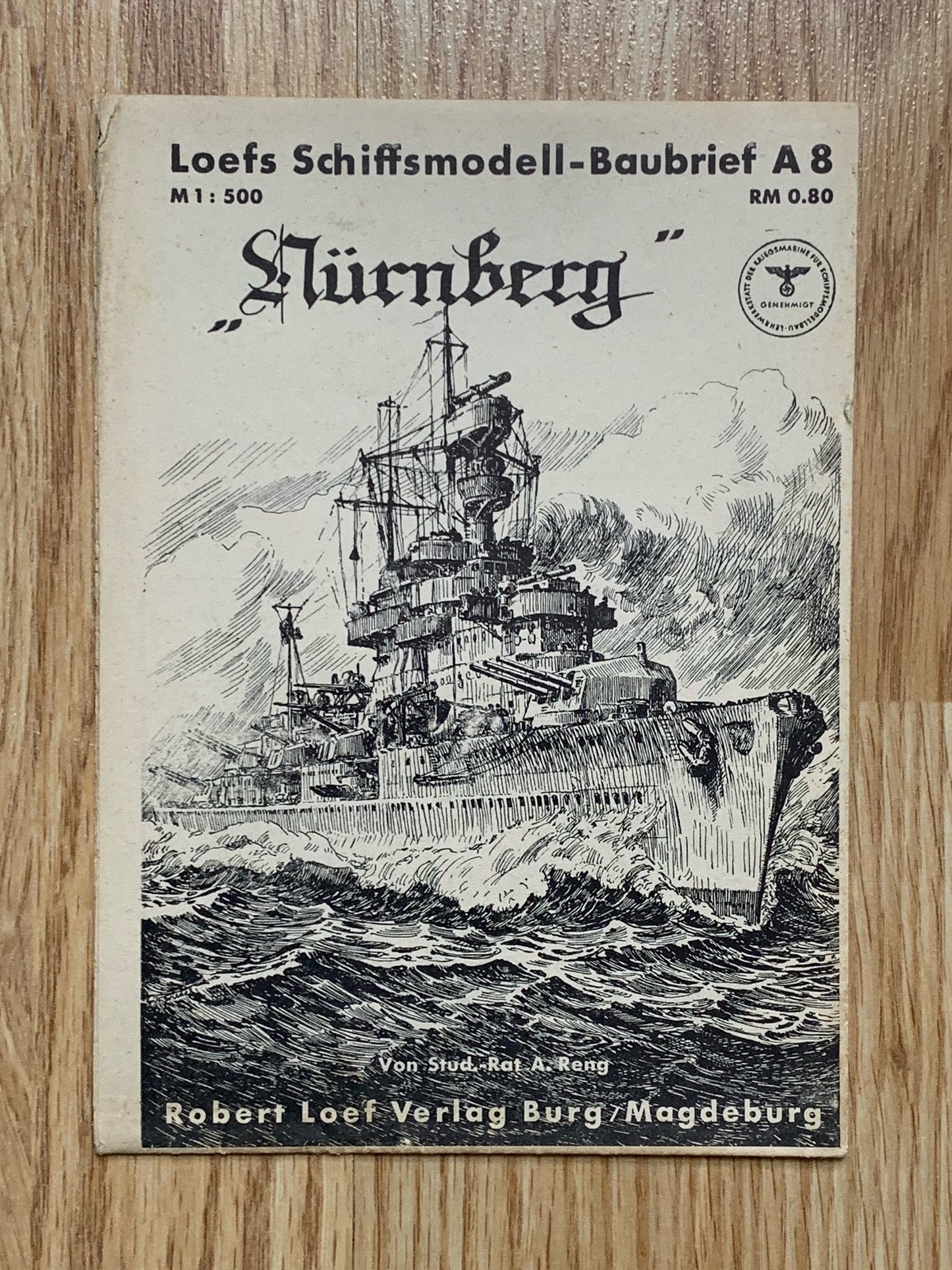Kriegsmarine model kit for Light Cruiser Nürnberg