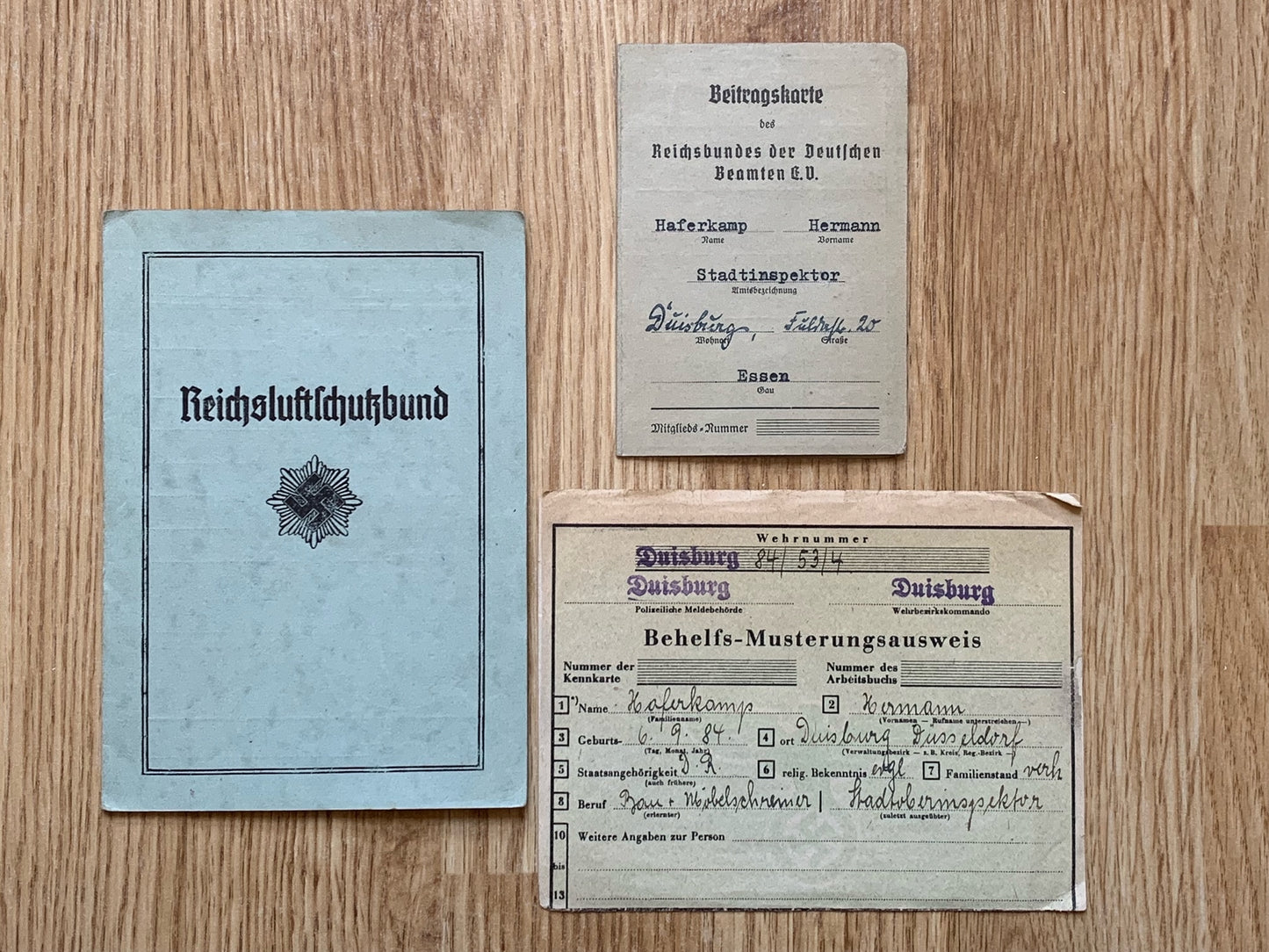 RLB, RDB and Wehrmacht grouping - City inspector