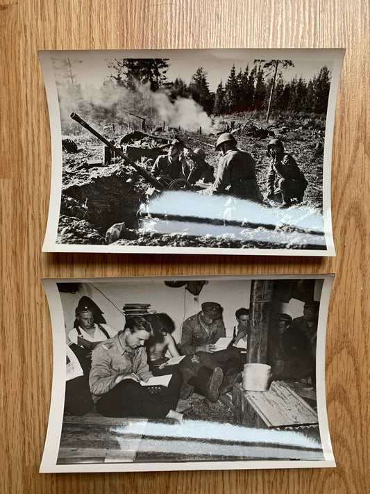 German press photos - Finnish troops in action 1943