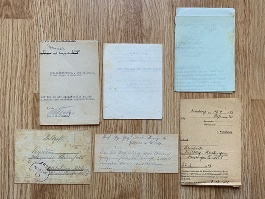 Letter grouping - Panzergrenadier KIA near Stalingrad 1942