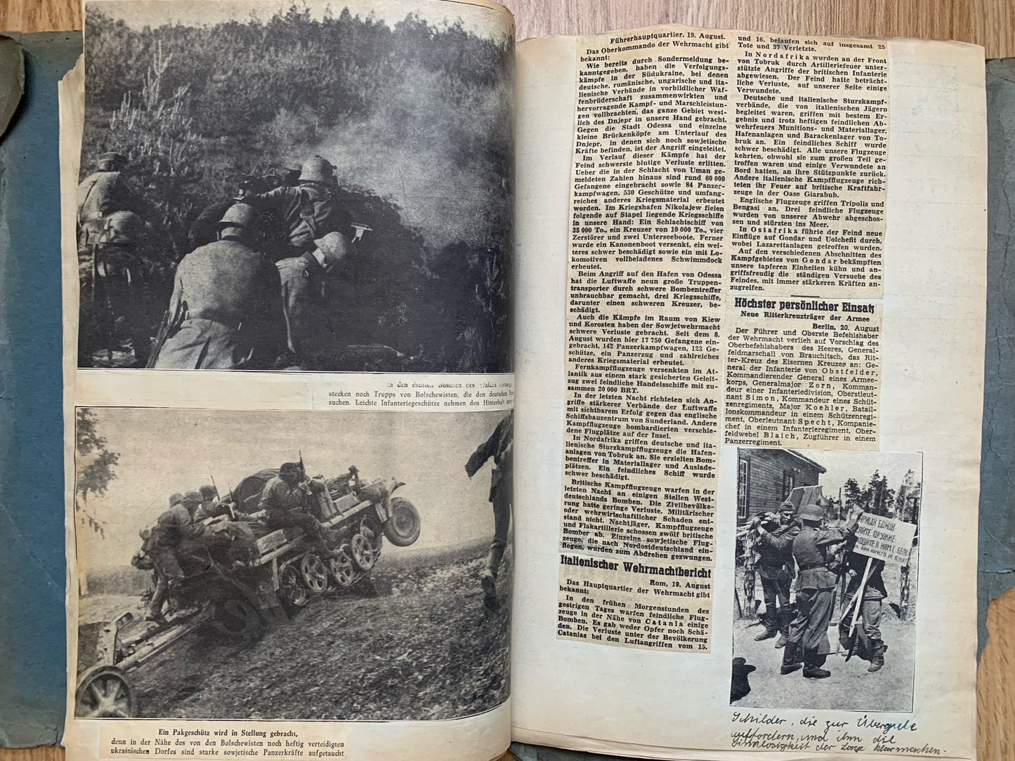 Folder of WW2 German news clippings - Operation Barbarossa 1941
