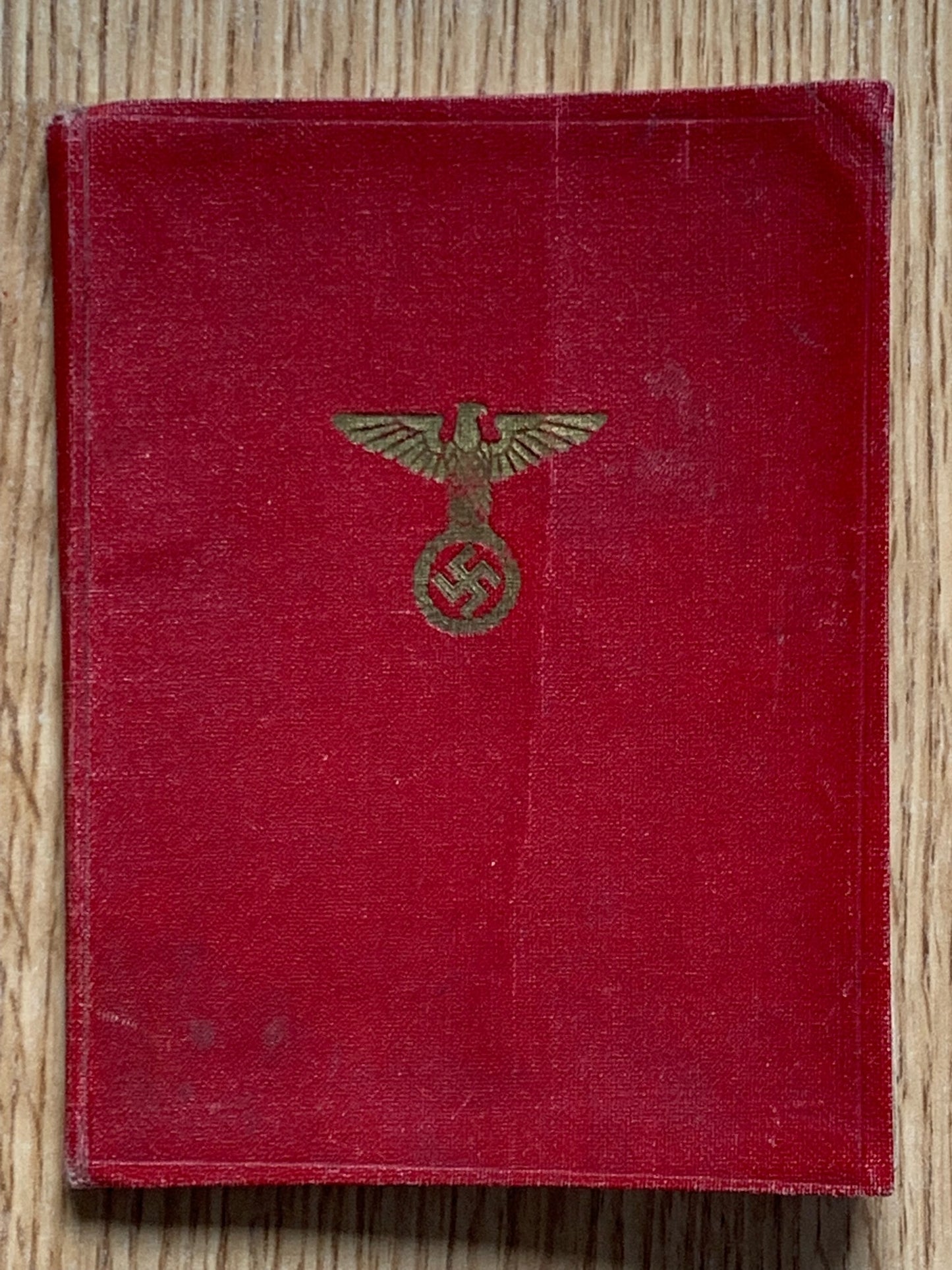 NSDAP membership booklet - Blockleiter official, Rudolf Hess reference